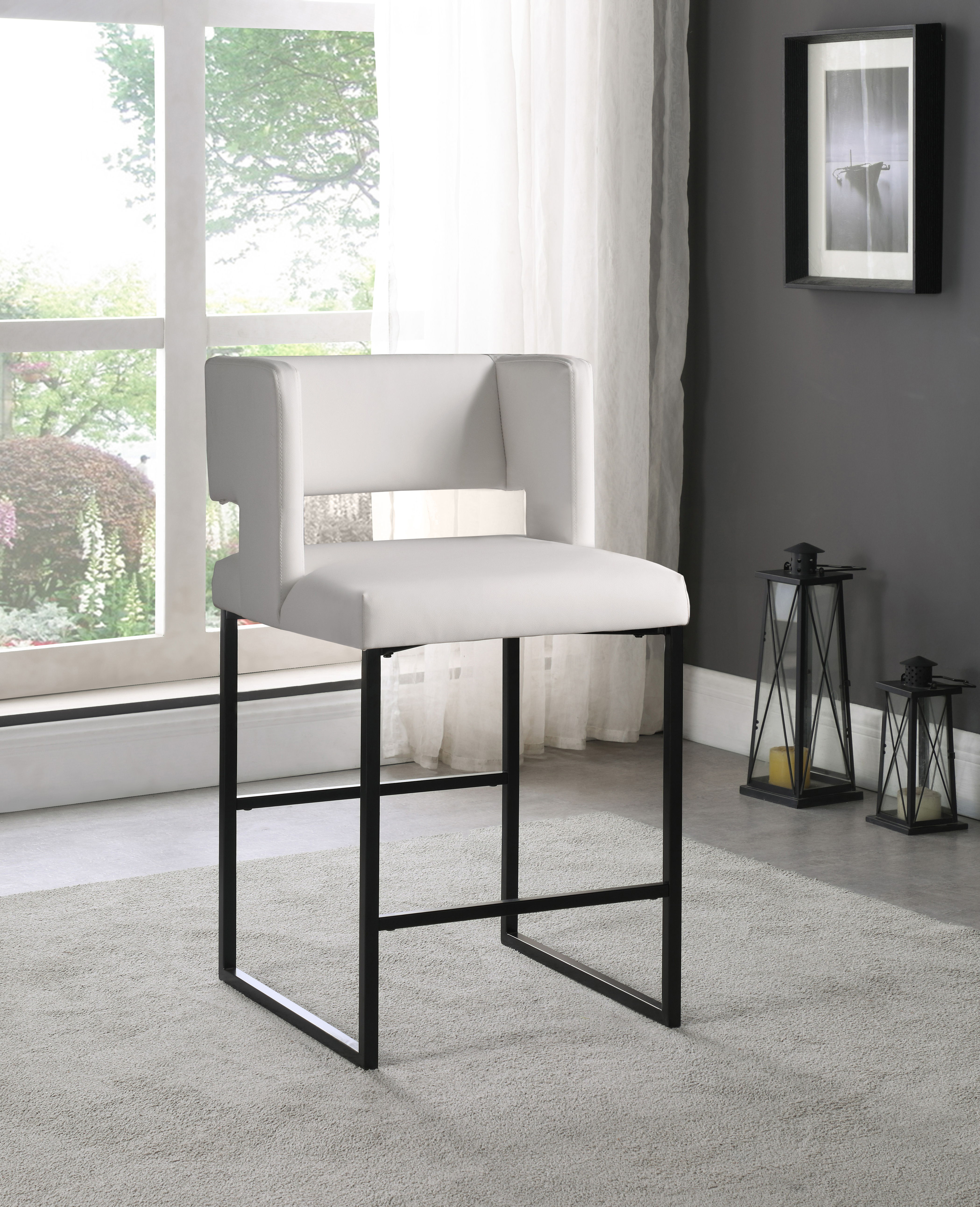 Caleb - Counter Stool (Set of 2) - White