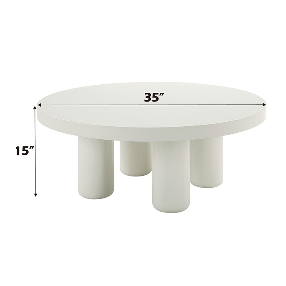 Sanat - Coffee Table - White, white, view 3