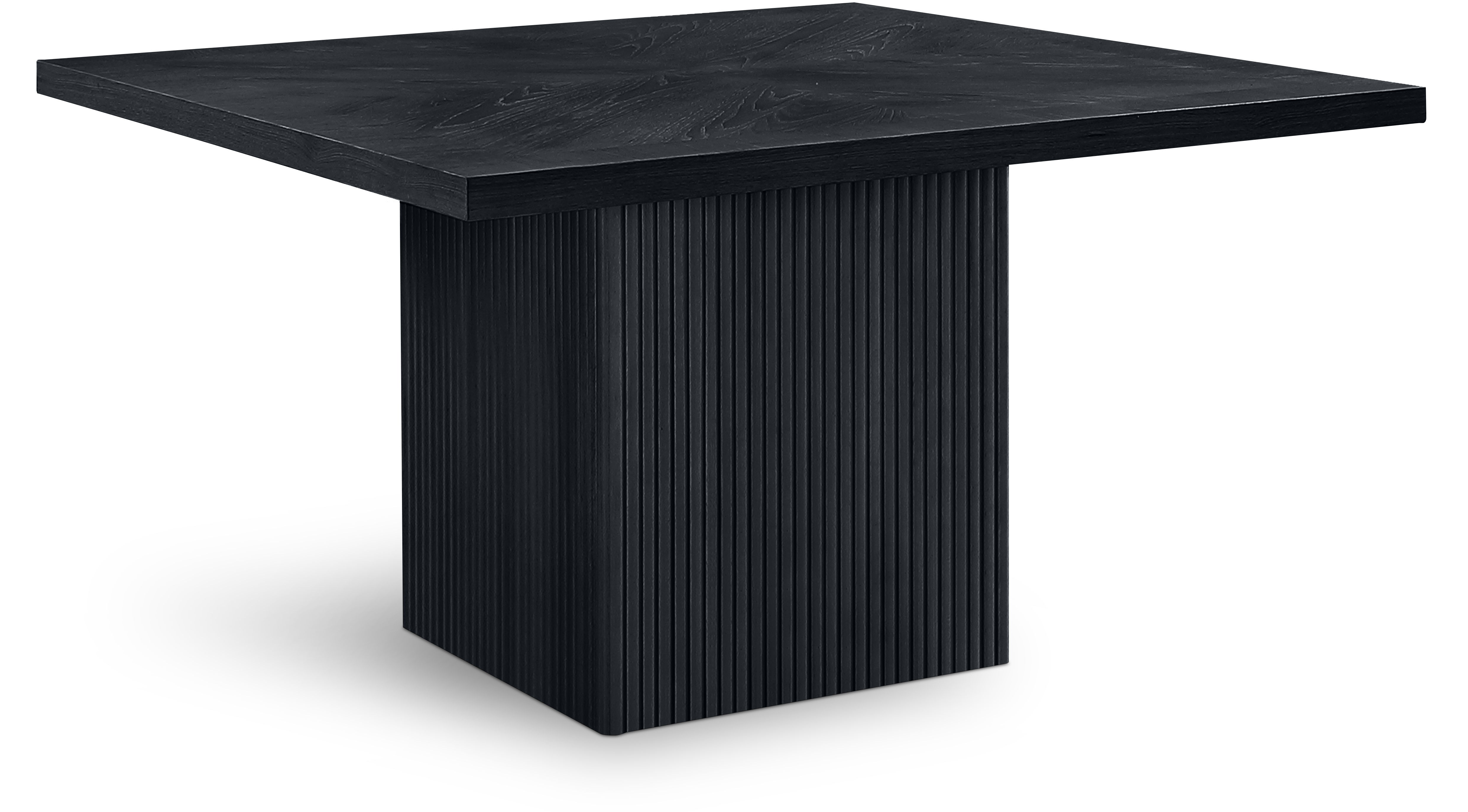 Belinda - Oak Veneer Square Dining Table - Black