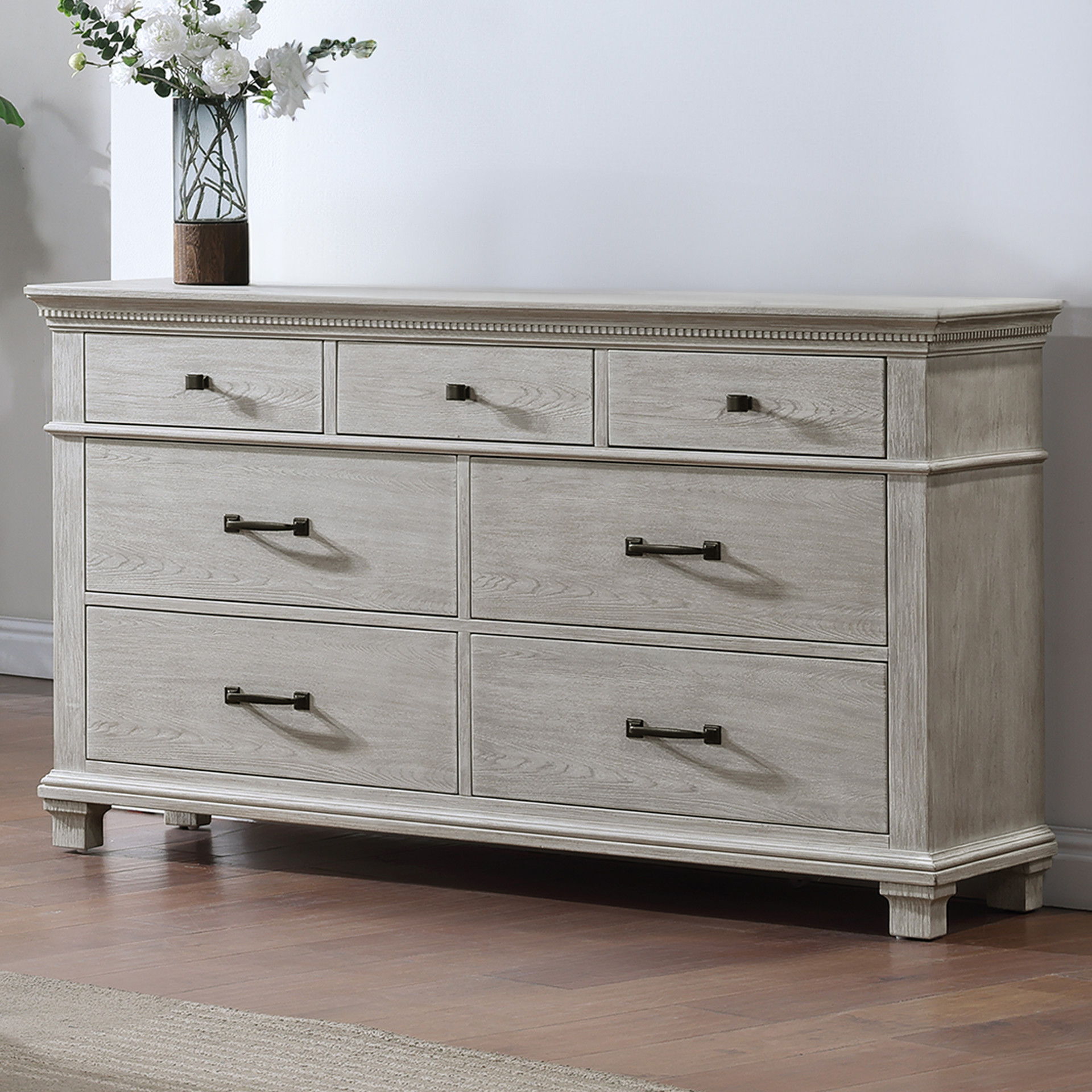 Silver Sands - Dresser - Gray, light gray, view 7