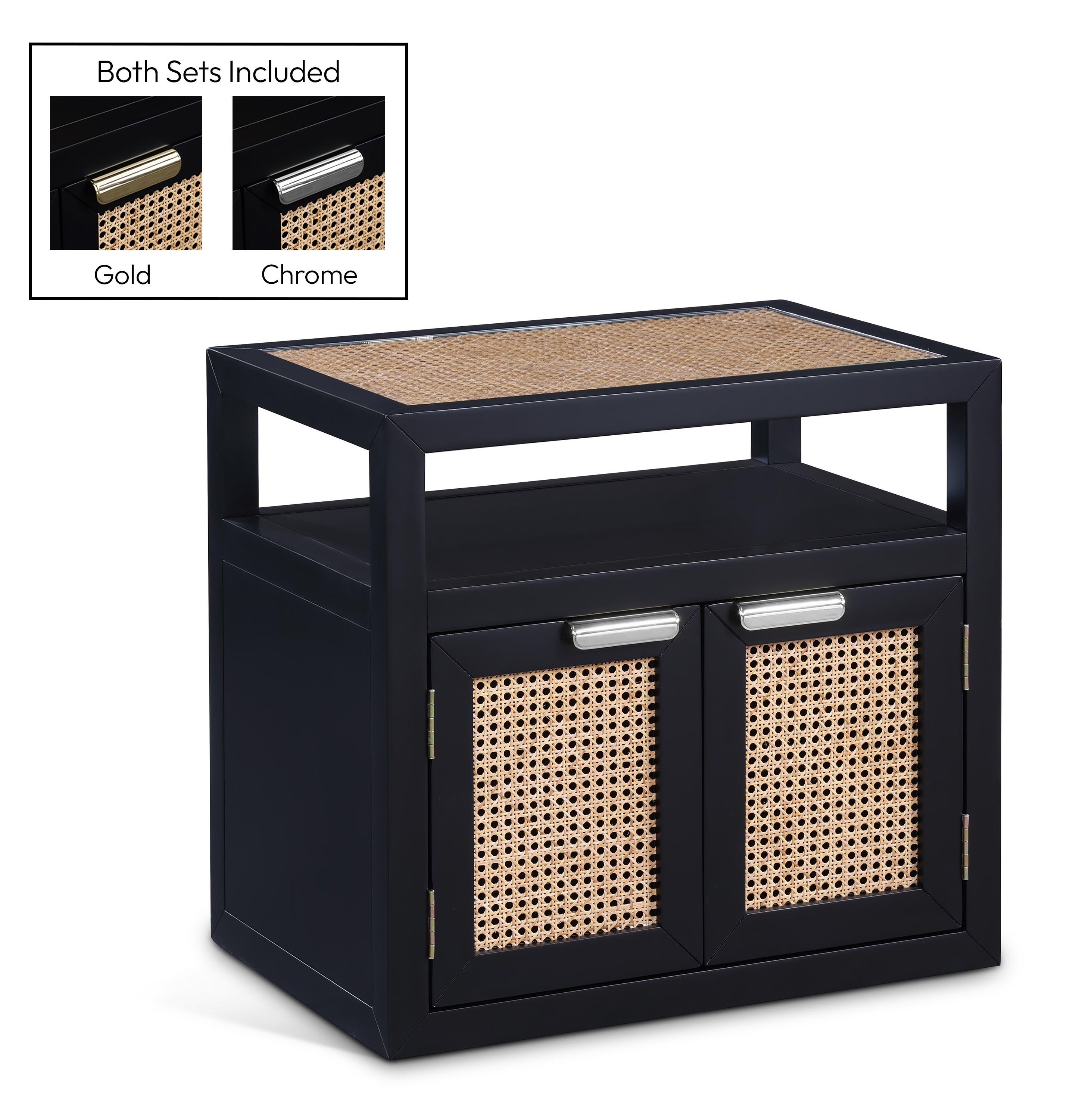 Cole - Night Stand - Black