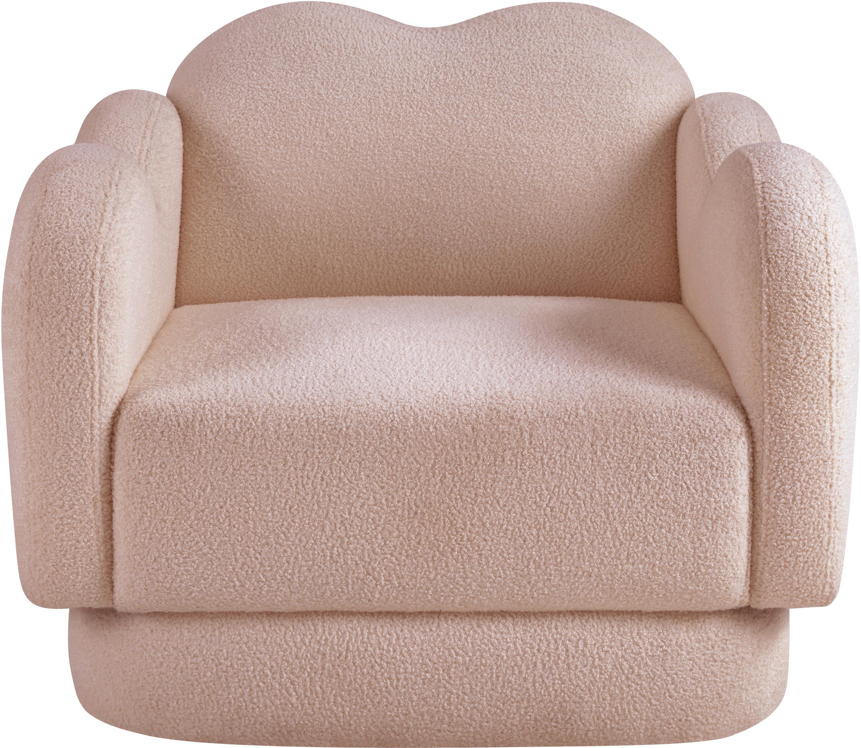 Bloom - Teddy Fabric Chair - Pink