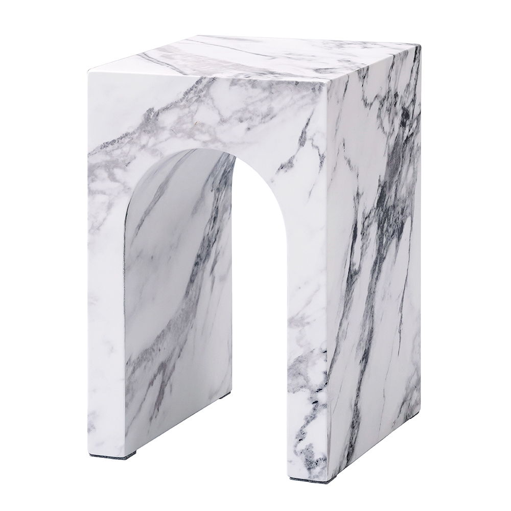 Fritzy - End Table - Engineered Stone, white, view 2
