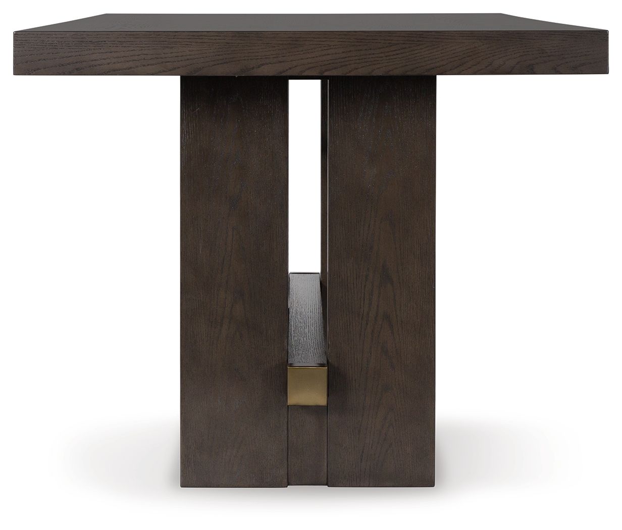 Ashley Furniture Burkhaus - Rectangular Dining Room Counter Table - Dark Brown - Image 4