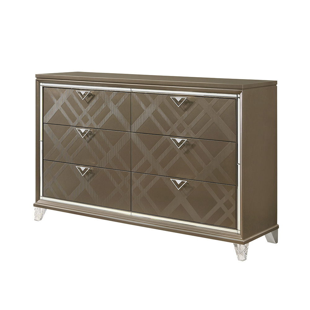 Skylar - Dresser - Dark Champagne, dark brown, view 2