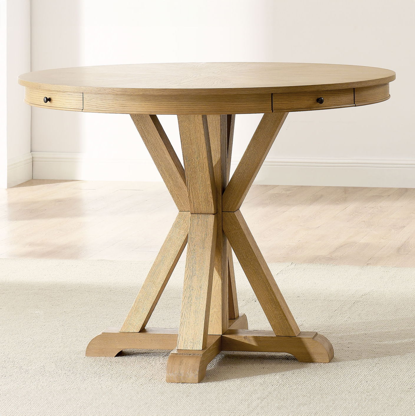 Rylie - Counter Trestle Table Base - Caramlel