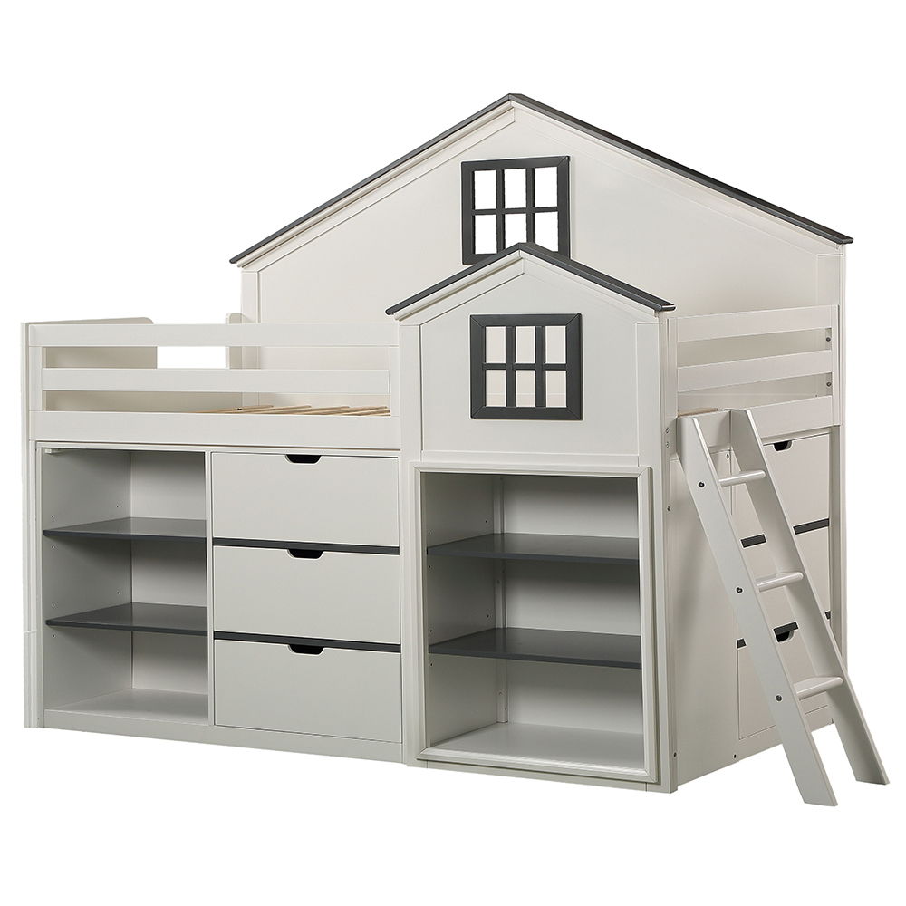 Ratana - Cabinet - Gray & White, white, view 5