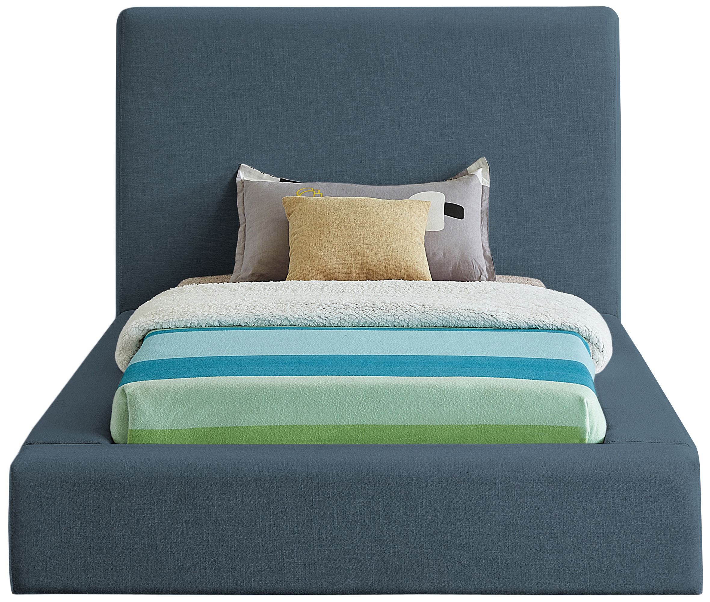 Devin - Twin Bed - Navy