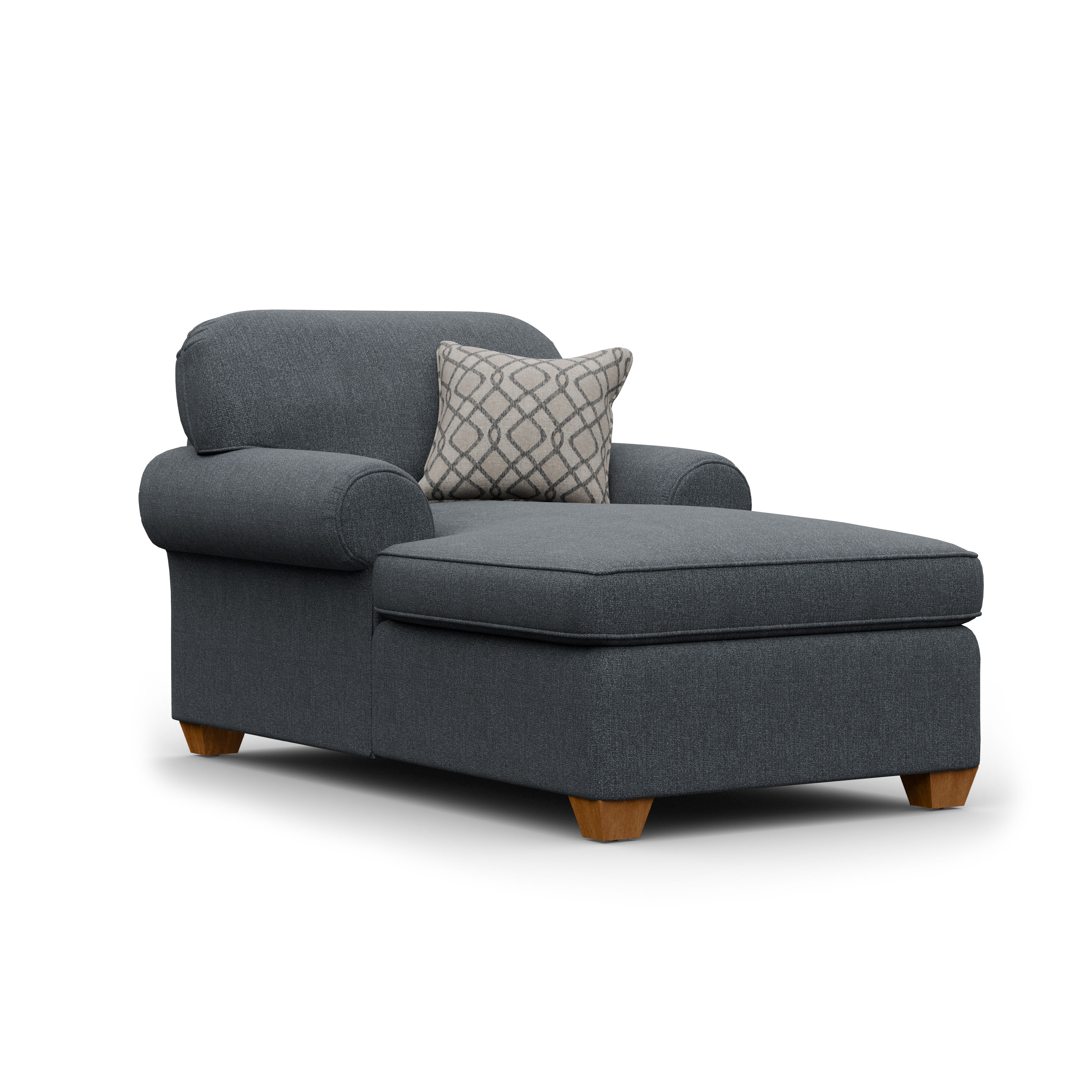 Thornton - Fabric Chaise Lounge, blue