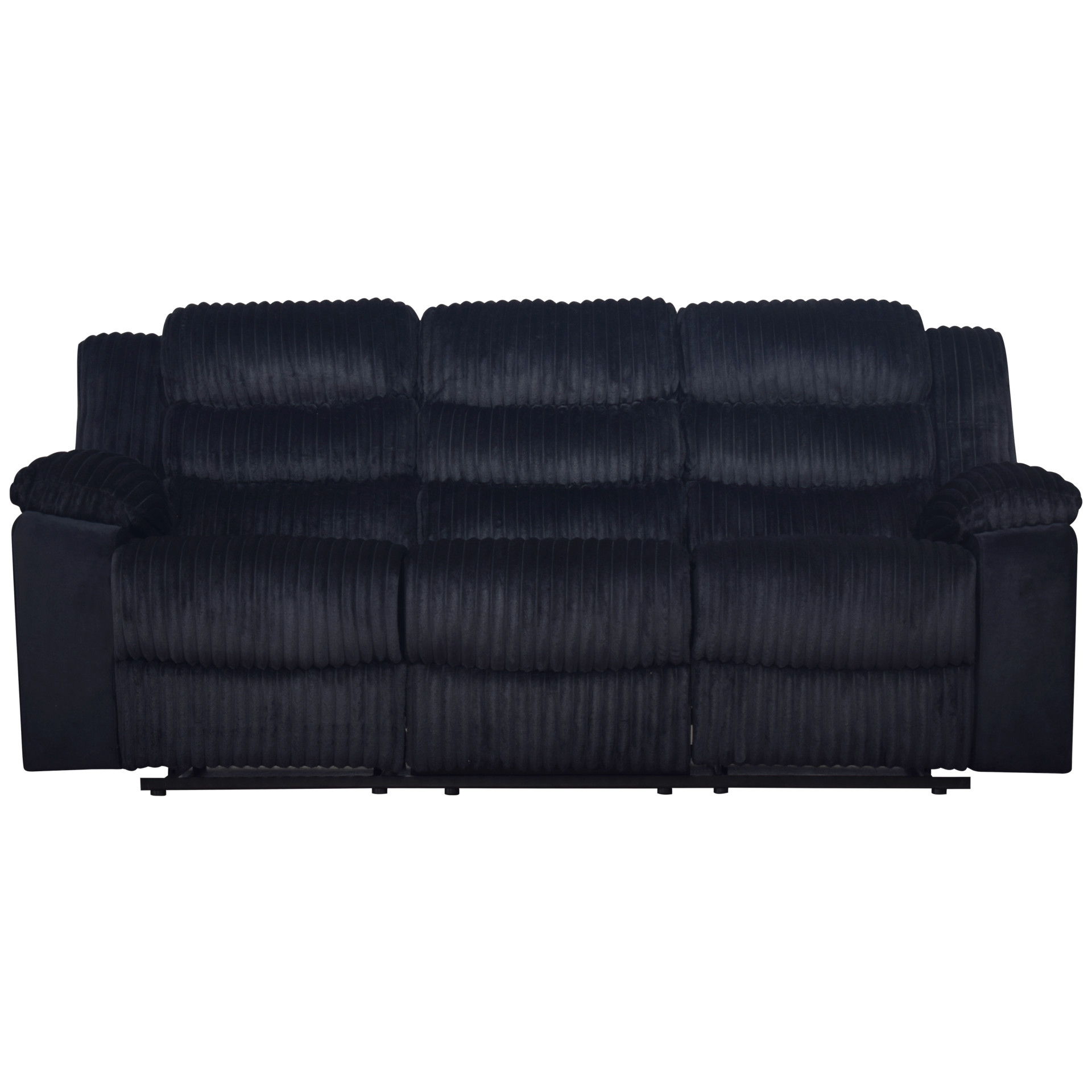 Willow - Sofa With Dual Recliner - Black