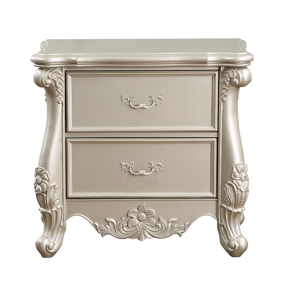 Bently - Nightstand - Champagne, silver