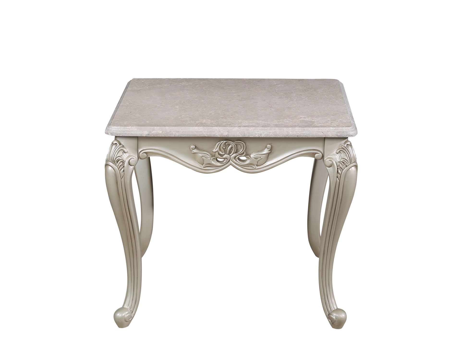 Monique - End Table - Pearl Silver