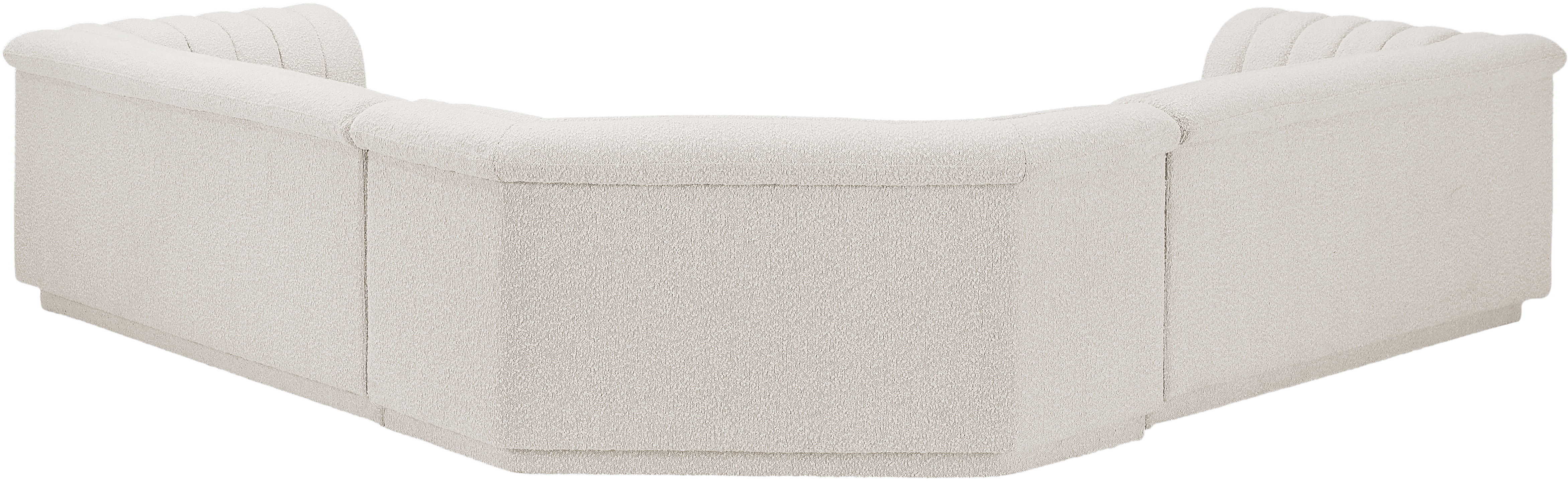 Cascade - Boucle Modular Sectional - Cream
