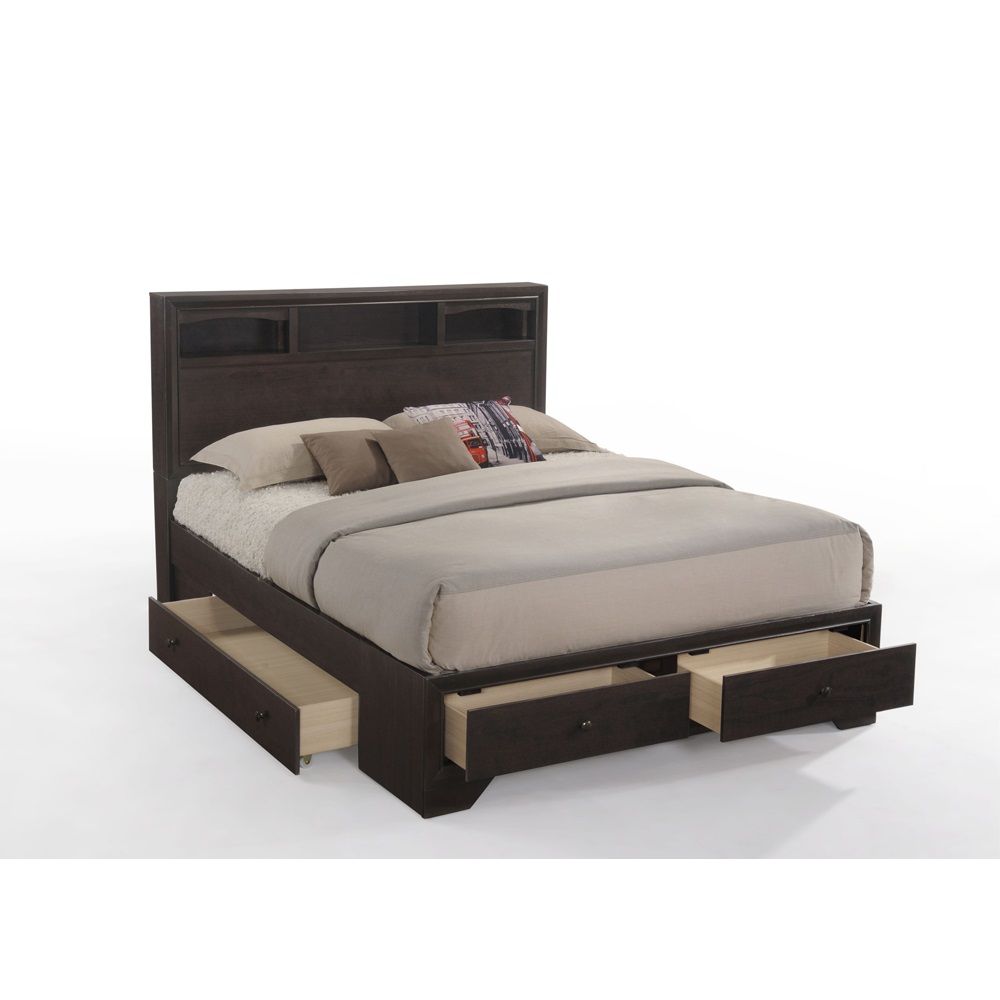 Madison II - Queen Bed - Espresso, dark brown, view 4