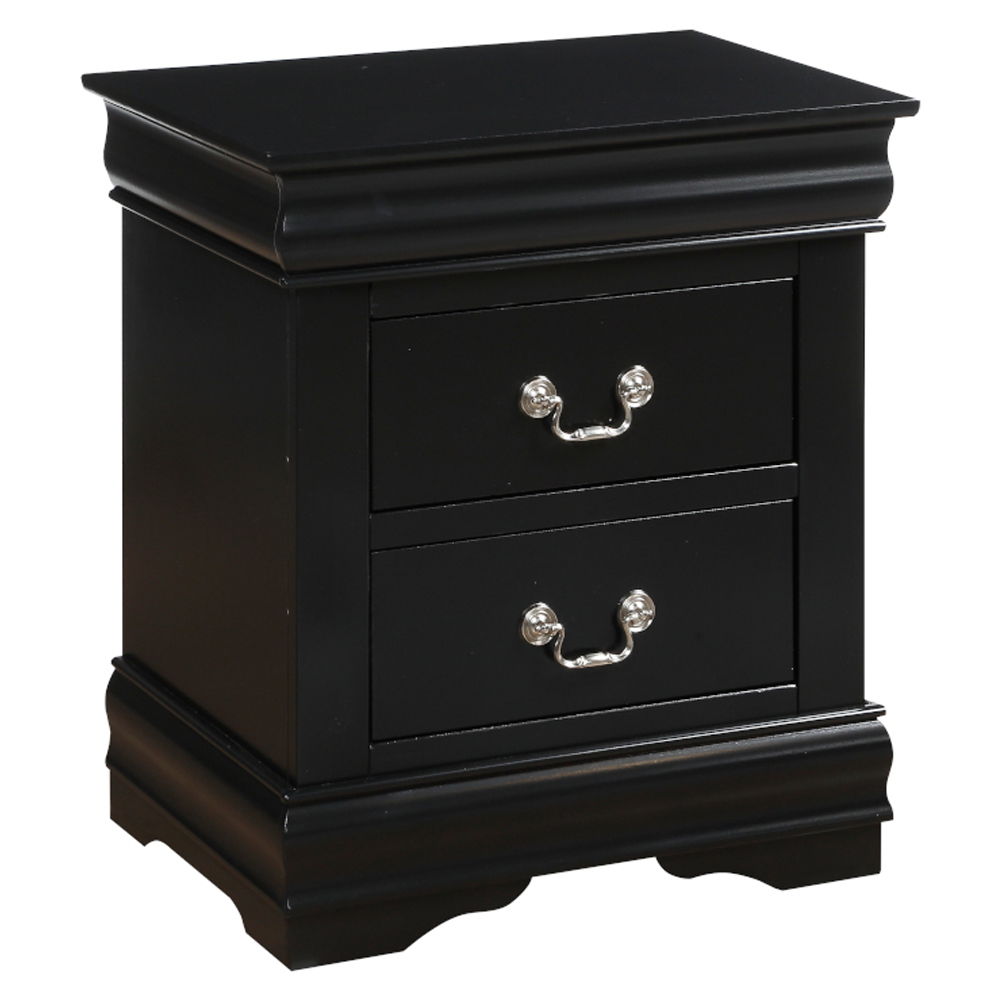 Louis Philippe - Nightstand - Black, black, view 2