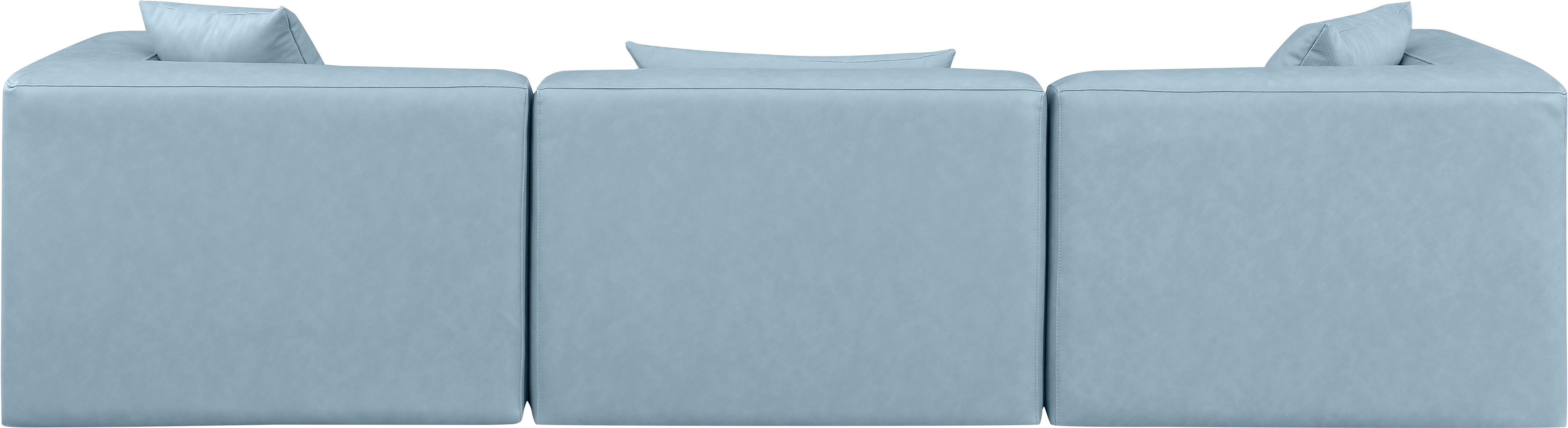 Cube - Modular 3 Piece Sofa - Light Blue