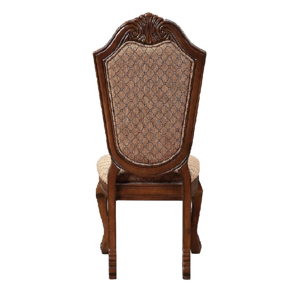 Chateau De Ville - Side Chair (Set of 2) - Fabric & Cherry, dark brown, view 4
