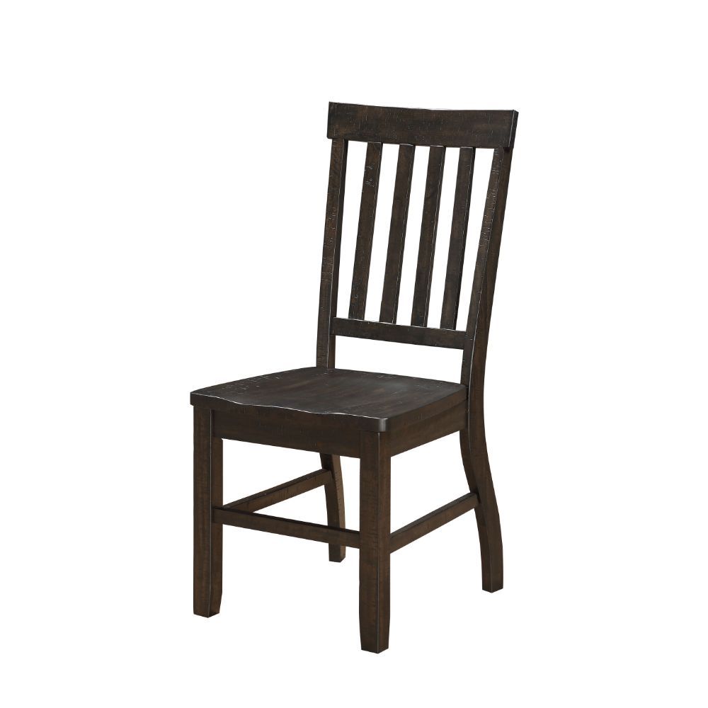 Maisha - Side Chair (Set of 2) - Rustic Walnut, dark brown