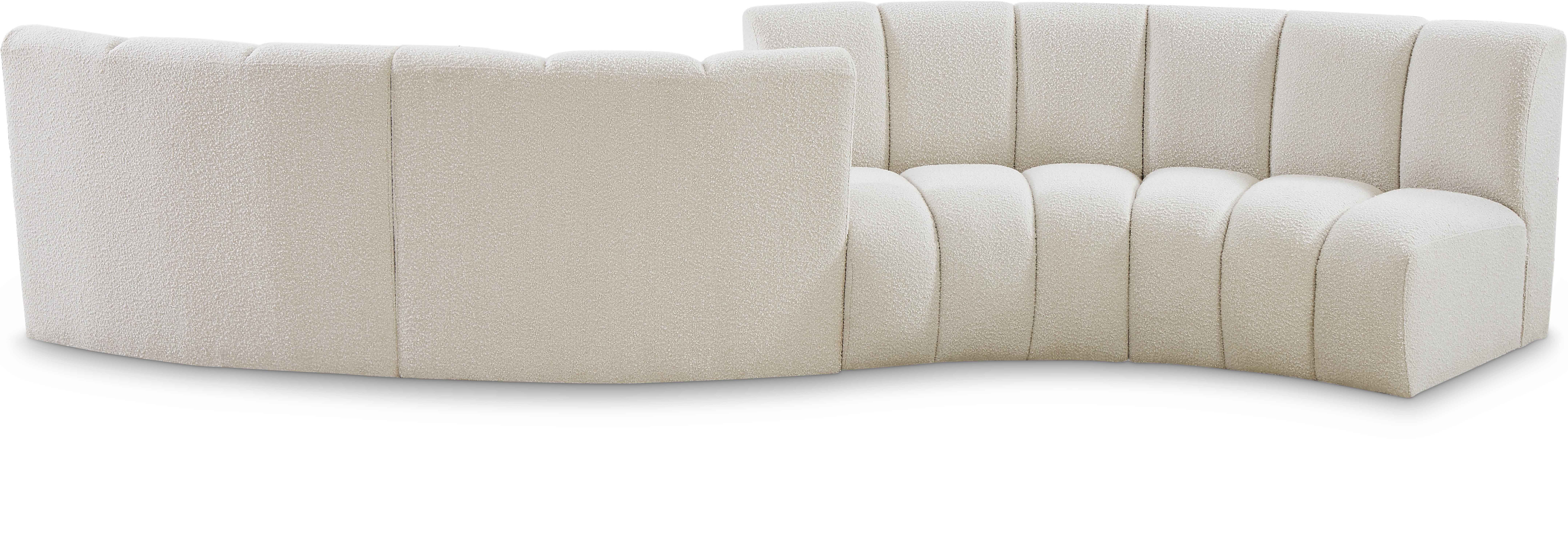 Infinity - 4 Piece Modular Sectional - Cream - Fabric
