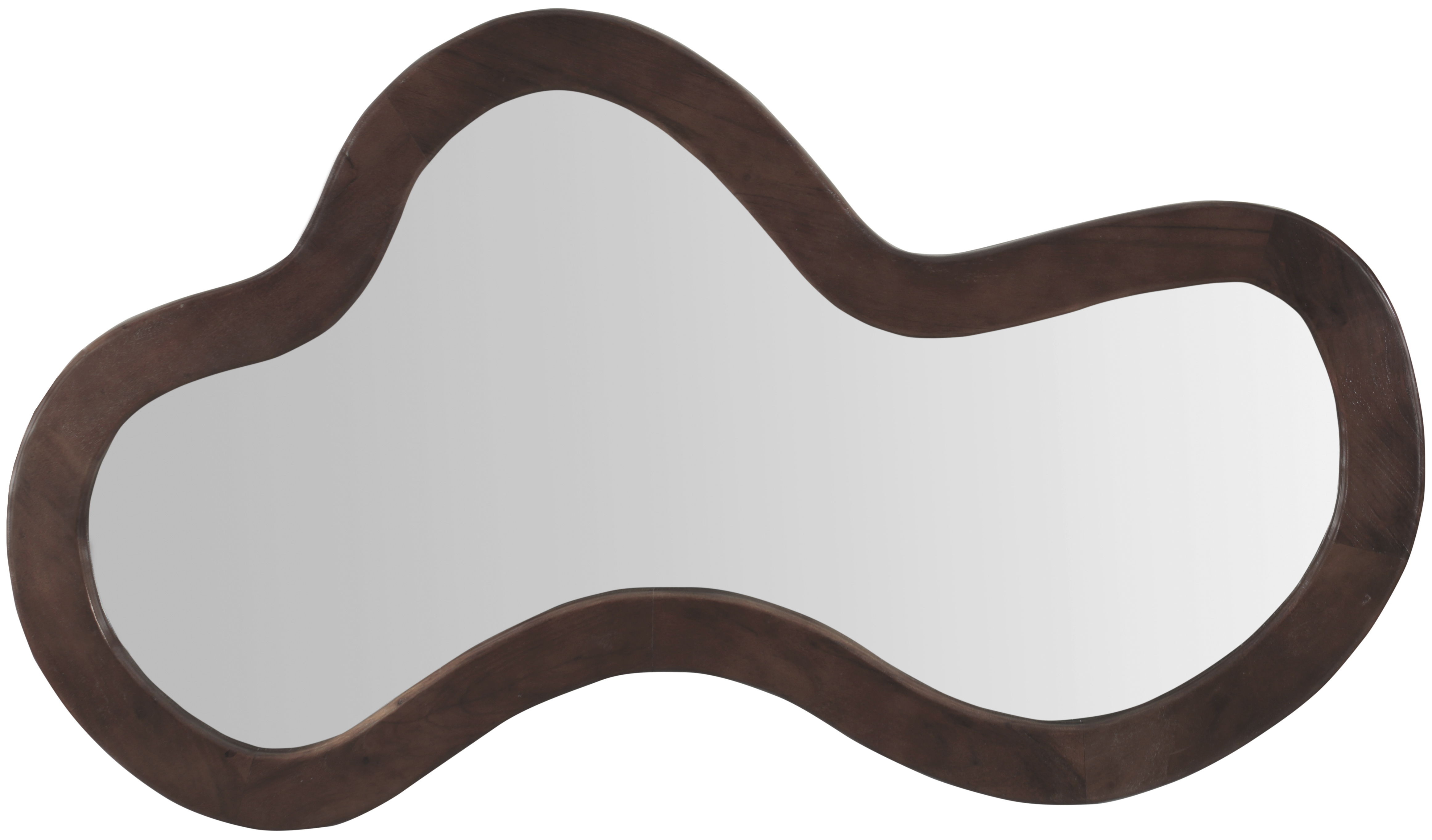 Oblique - 48" Wood Mirror - Brown