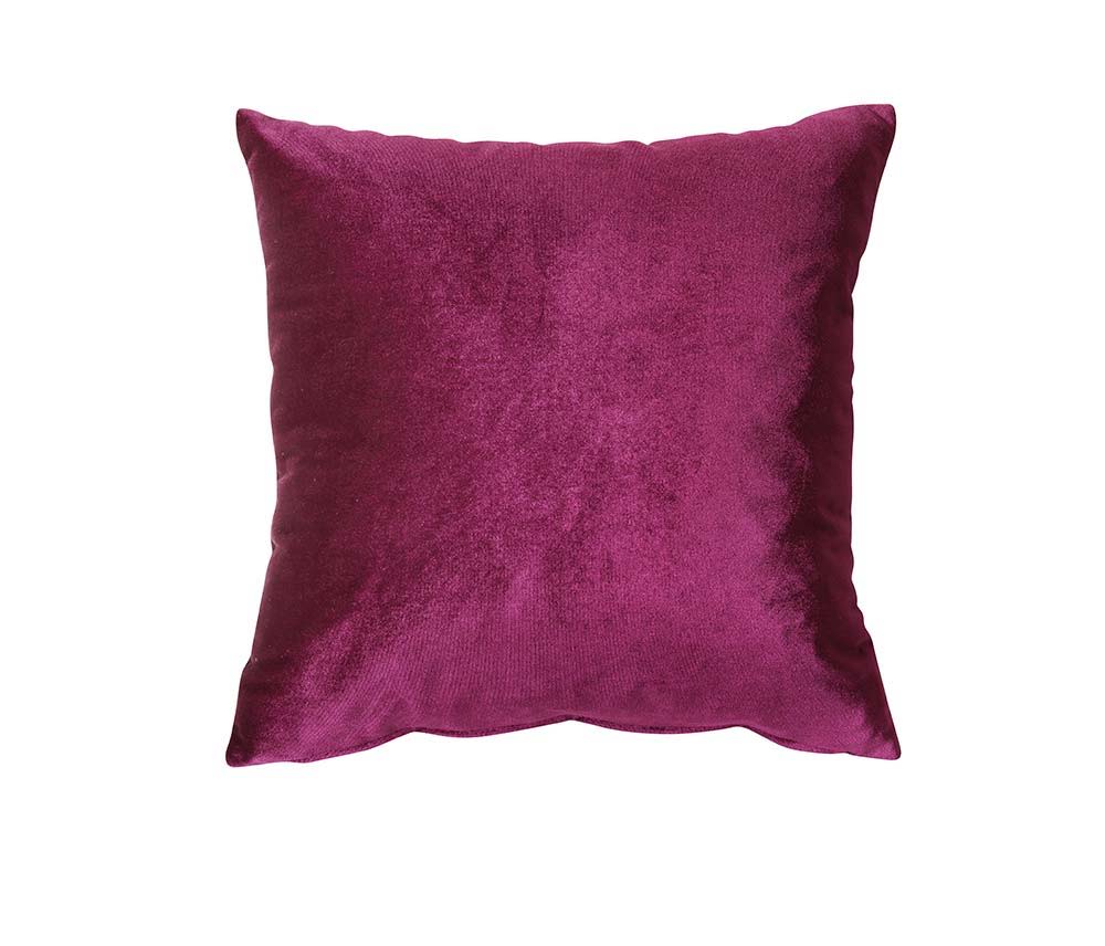Heibero - Loveseat With 2 Pillows (Same 56896) - Burgundy Velvet, purple, view 3