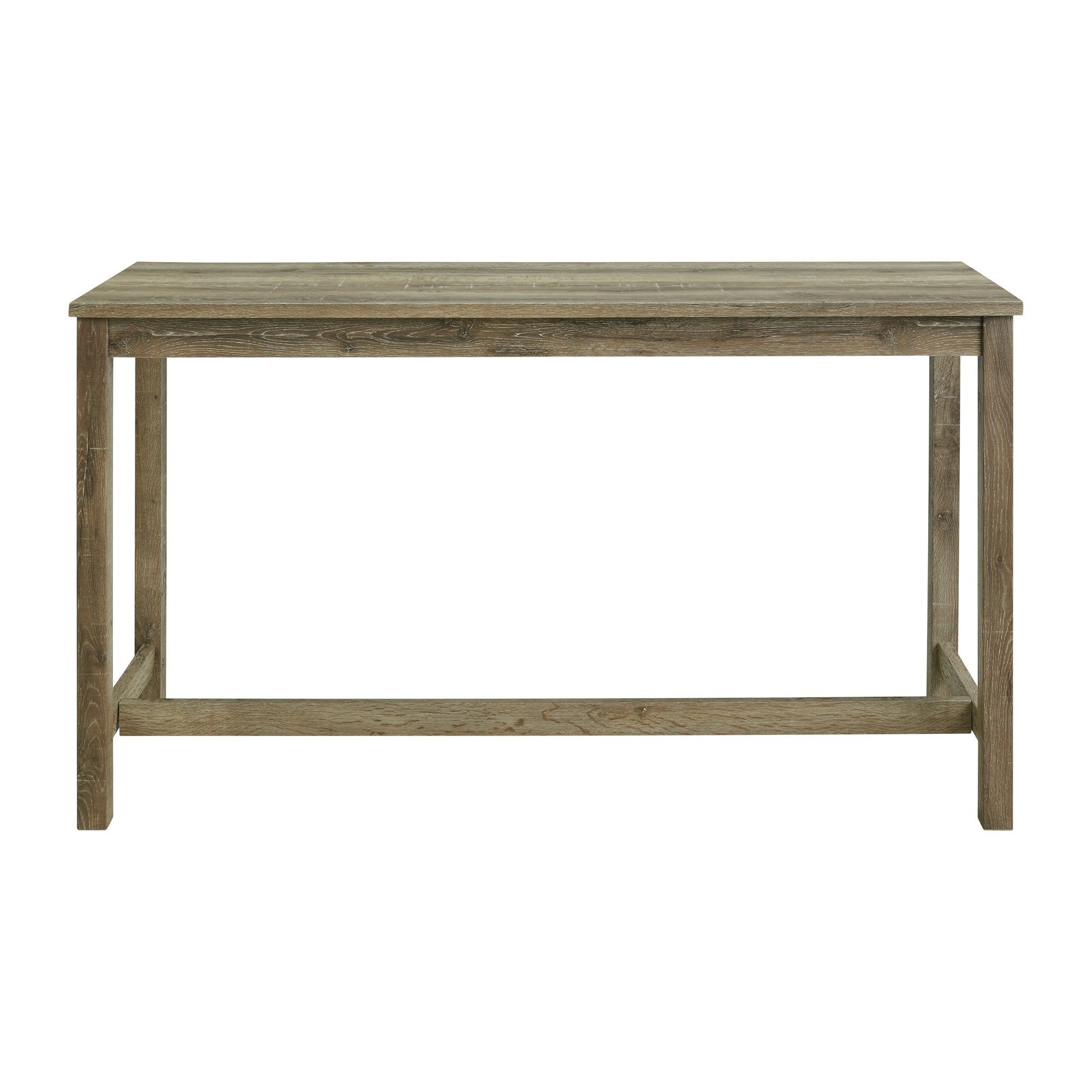 Oak Lawn - Bar Table 3A Single Pack (Table + Three Stools) - Dark Brown / Beige