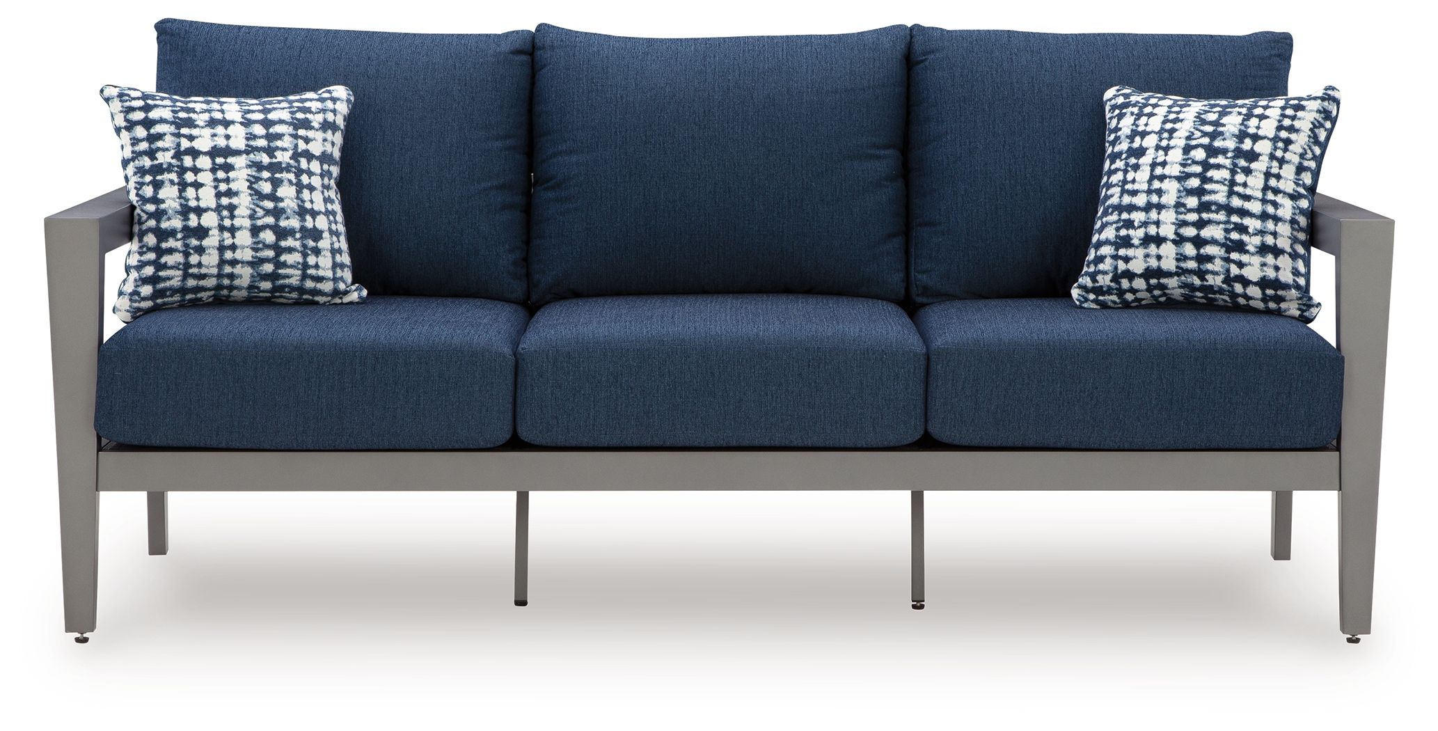 Ashley Furniture Gali - Sofa / Chairs / Table Set (Set of 4) - Gray / Blue - Image 8