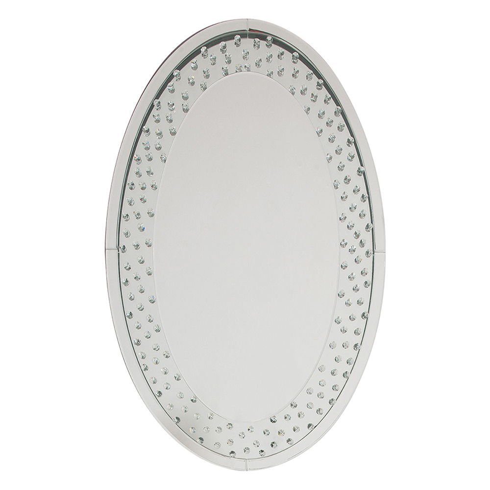 Nysa - Accent Decor - Mirrored & Faux Crystals, silver