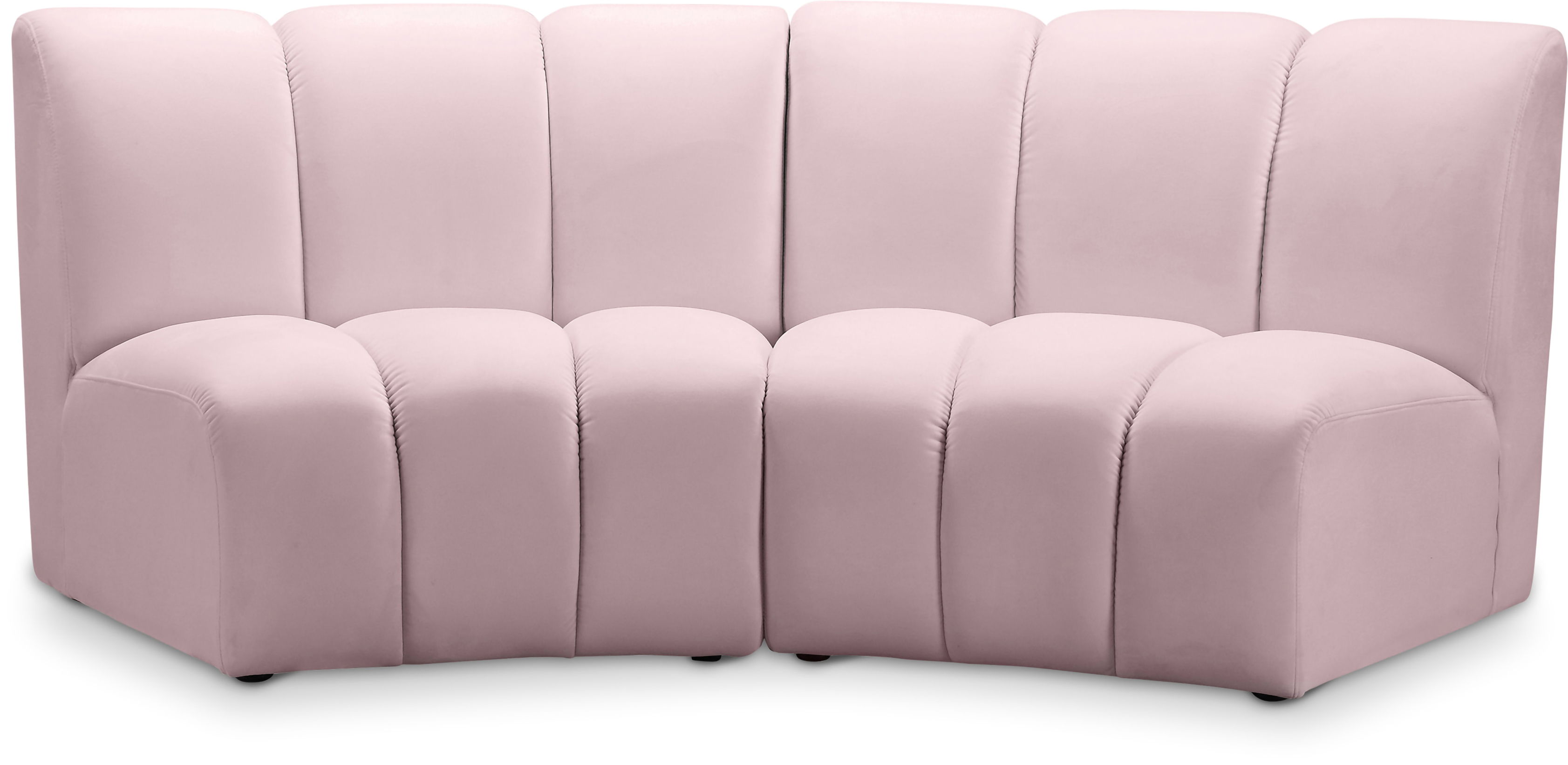Infinity - 2 Piece Modular Sectional - Pink