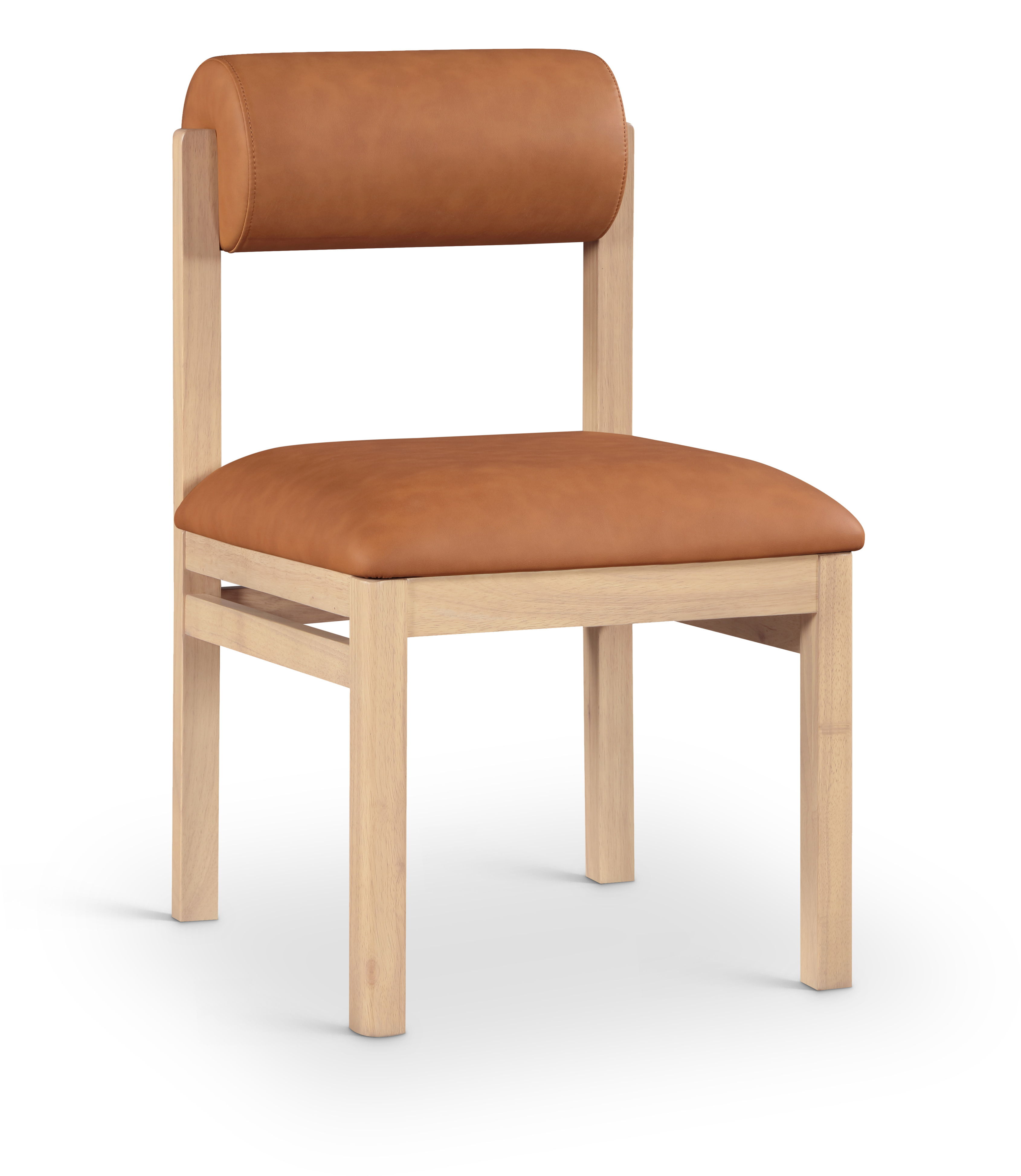 Roundhill - Upholstered Dining Chair (Set of 2) - Cognac