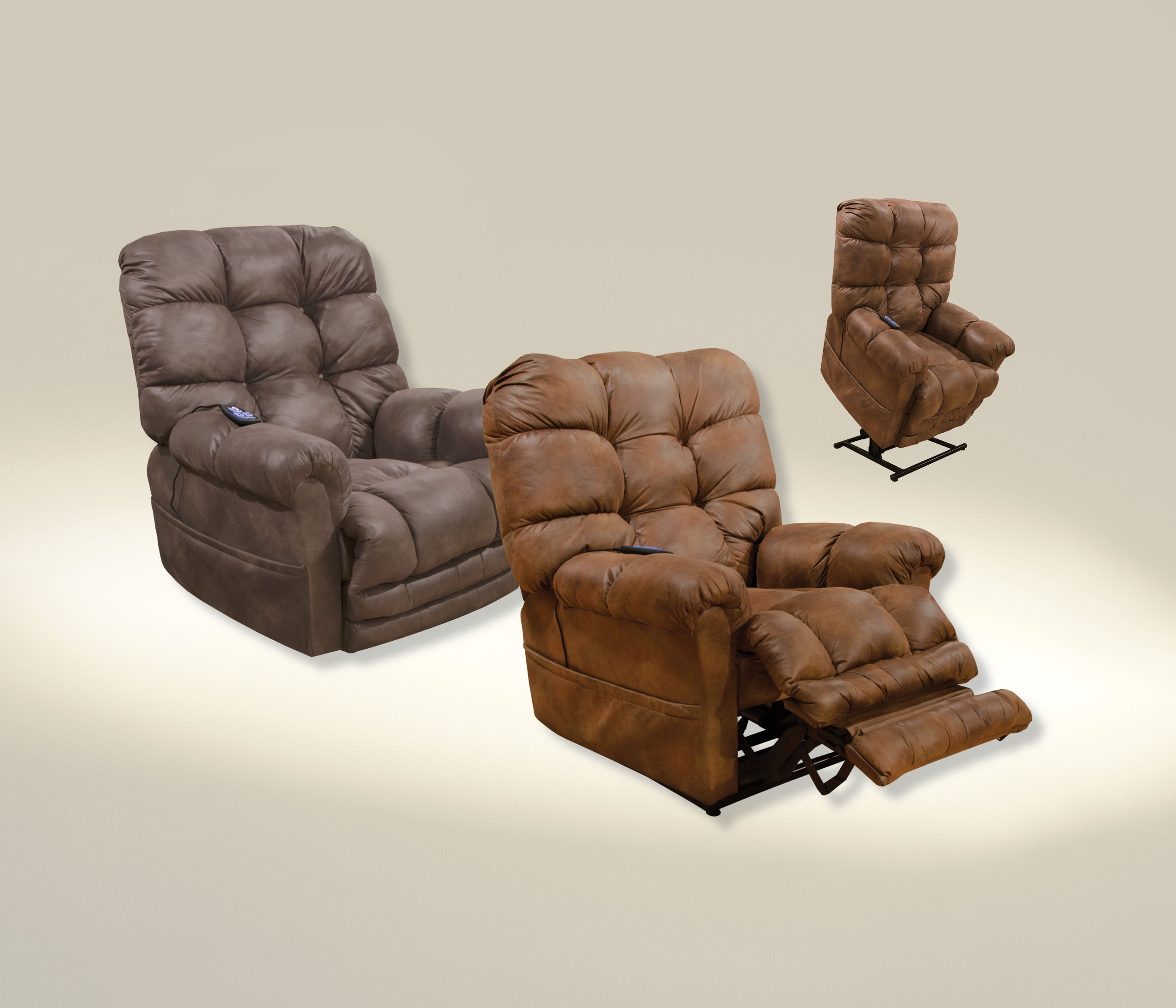 Oliver - Power Lift Recliner With Dual Motor & Extended Ottoman - Dusk
