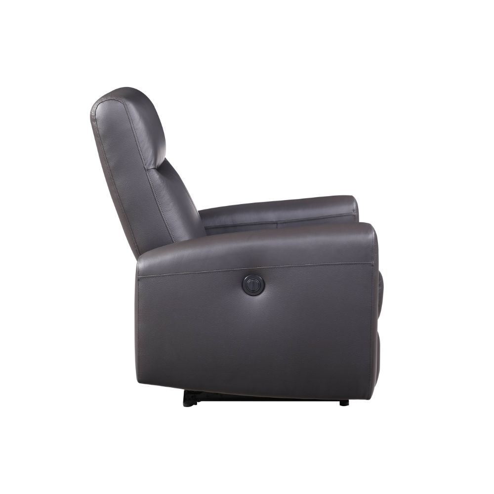 Blane - Power Motion Recliner - Brown Top Grain Leather Match, dark brown, view 8