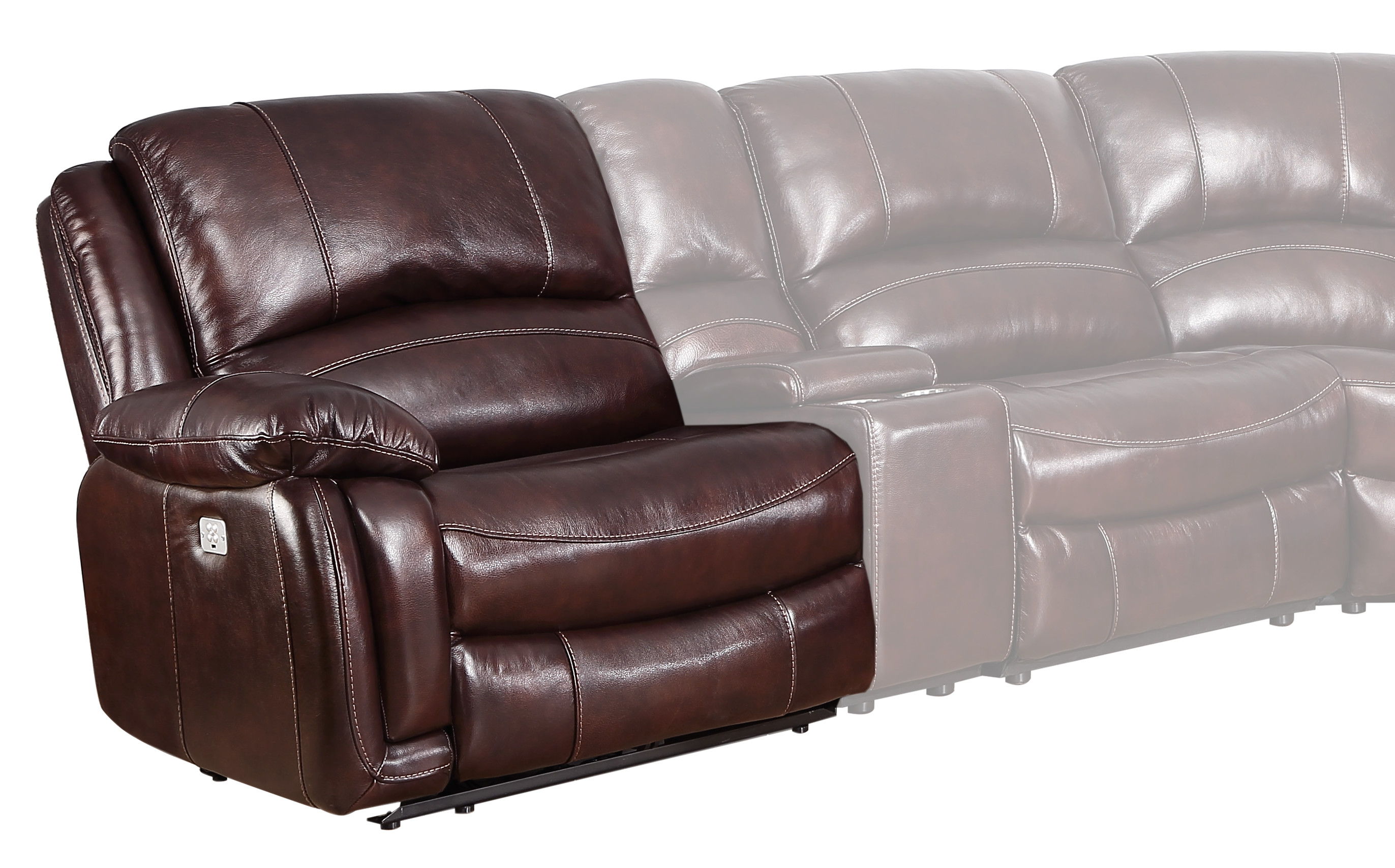 Denver - RAF Dual Power Recliner - Brown