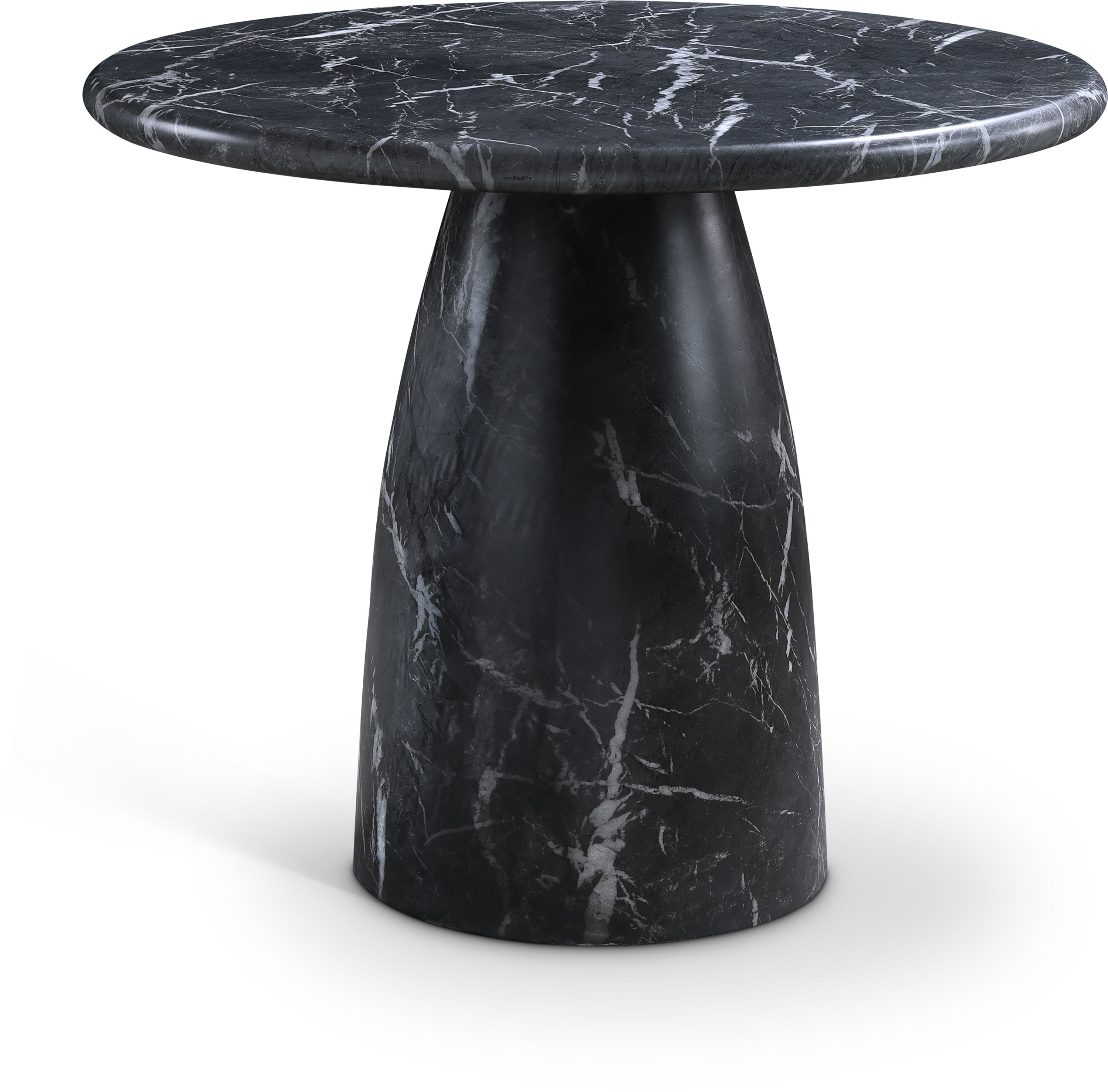 Cosenza - 36" Marble Finish Concrete Dining Table - Black