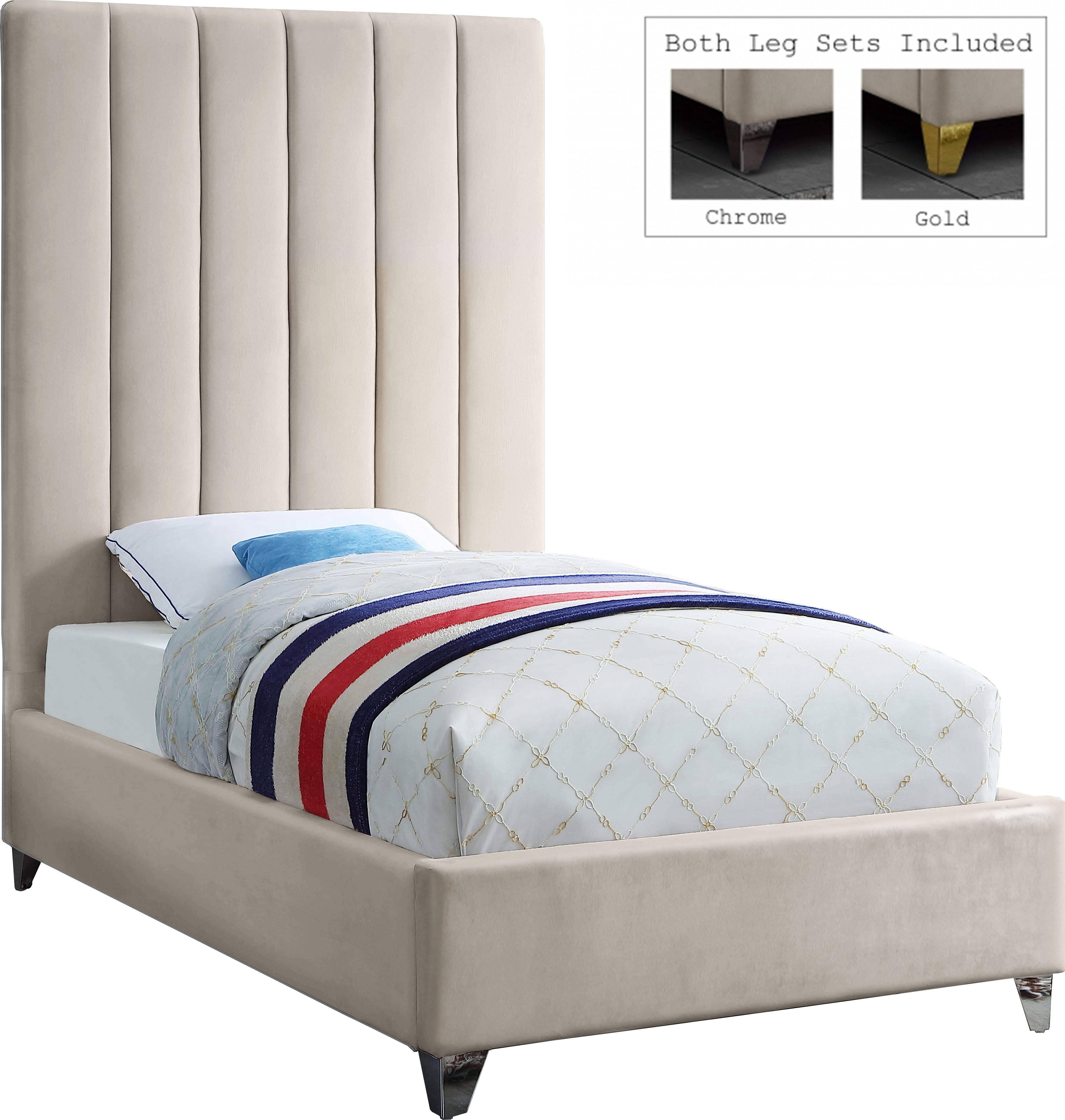 Via - Twin Bed - Cream