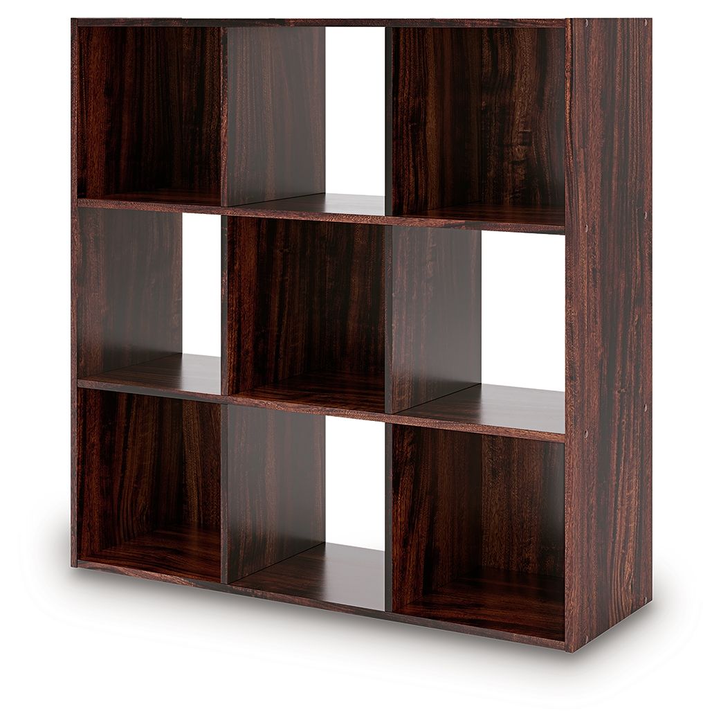 Ashley Furniture Glosmount - Nine Cube Organizer - Cherry / Light Brown - Image 3