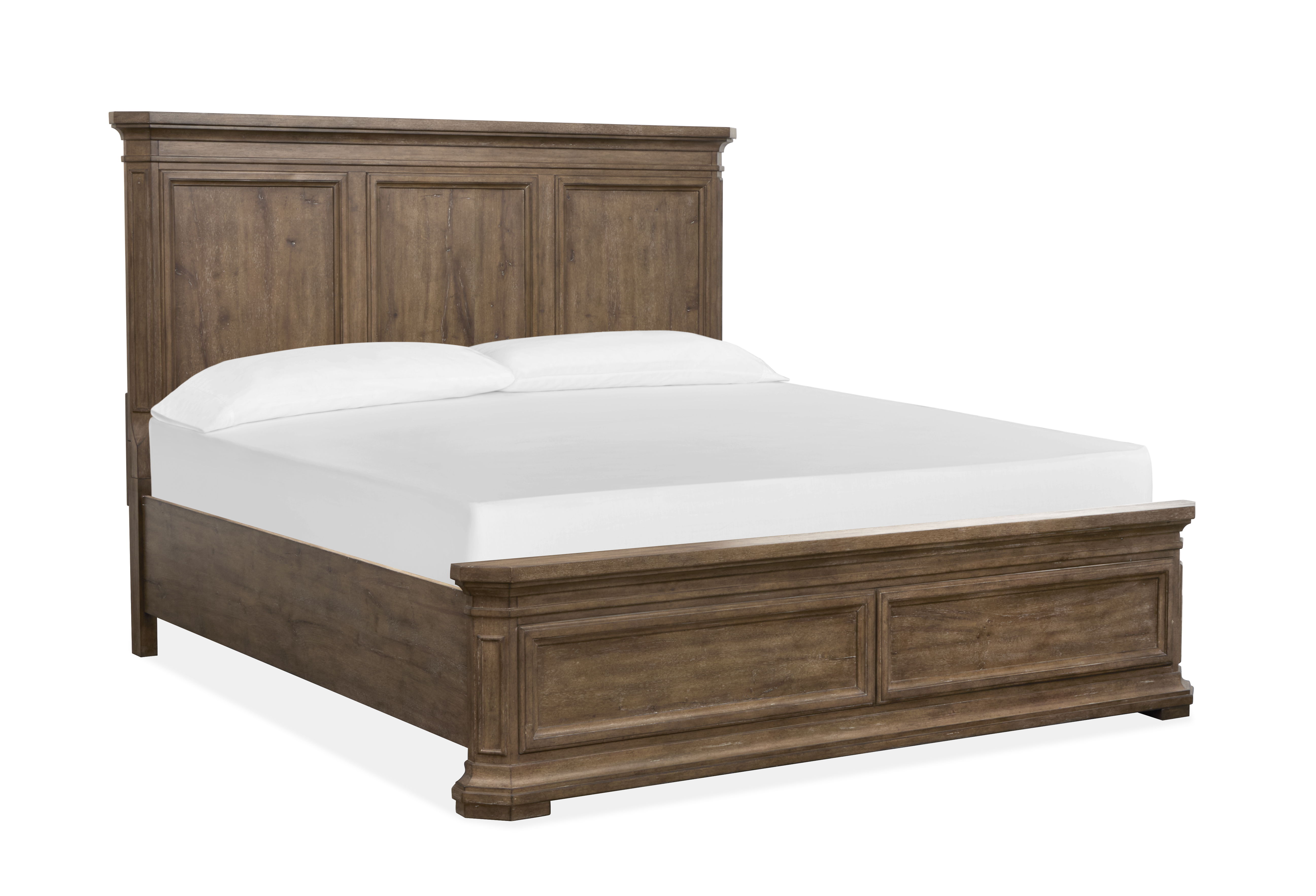 Adler Court - California King Panel Bed - Florentine Walnut Image