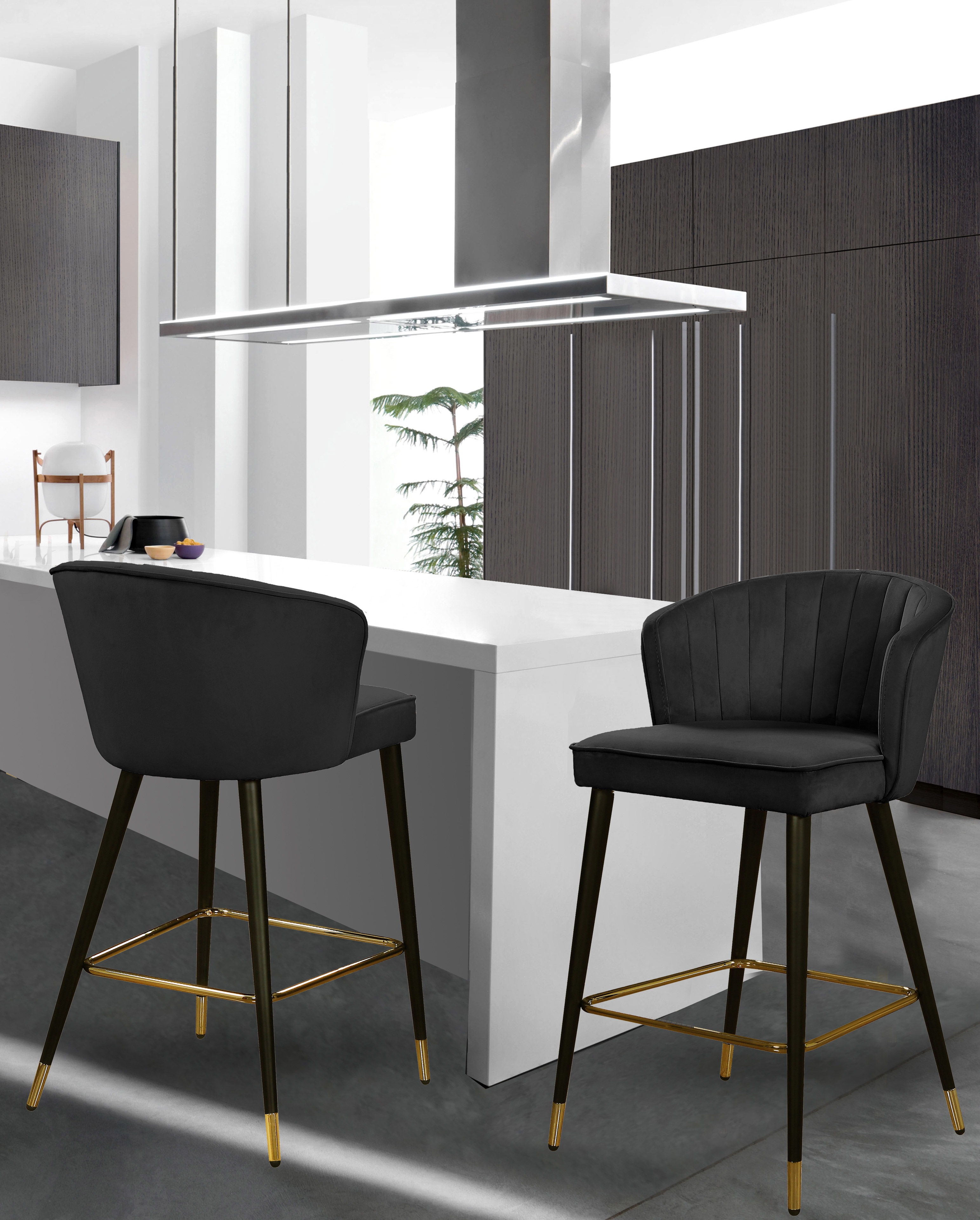 Cassie - Stool (Set of 2) - Black