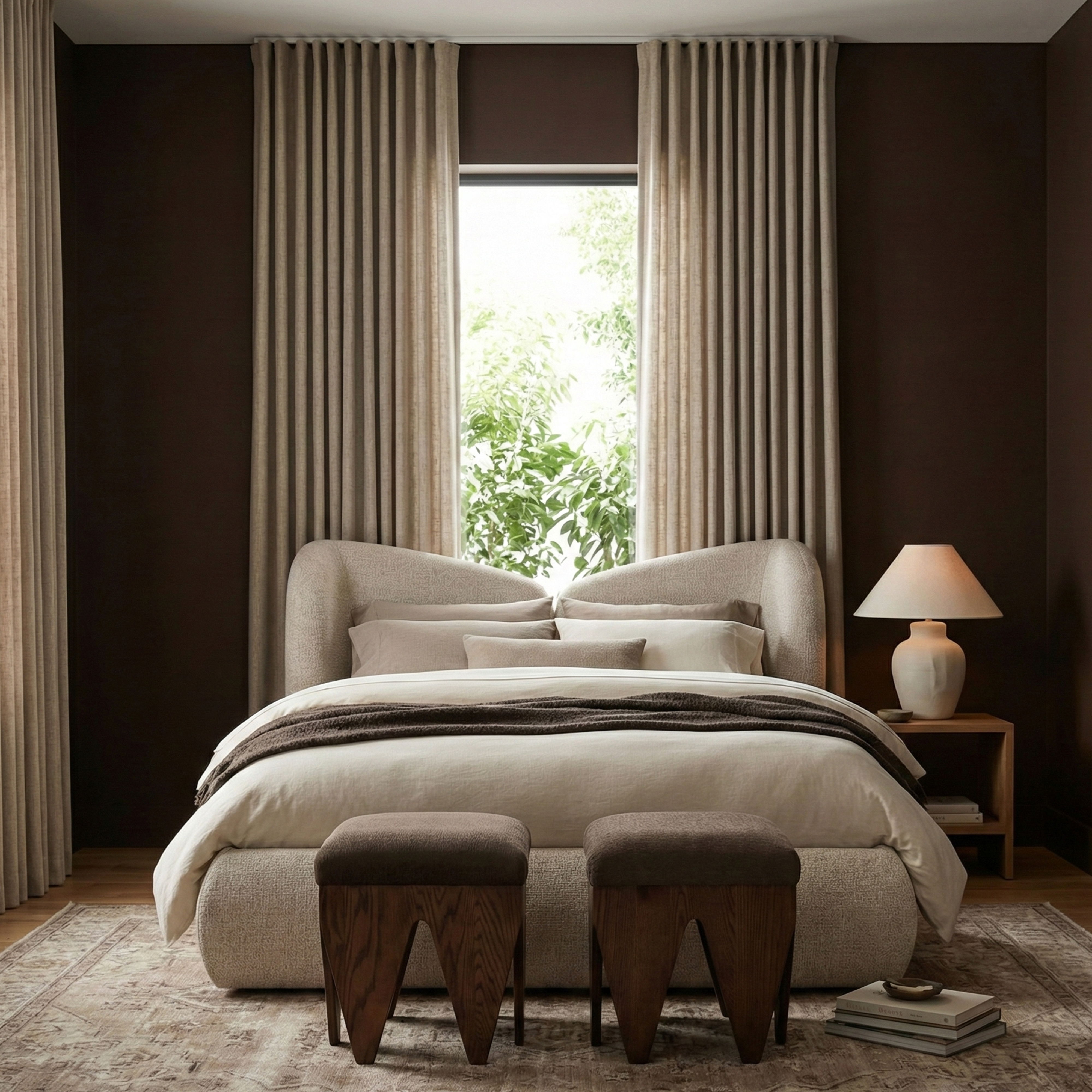 Altair - Bench With Brown Base - Brown