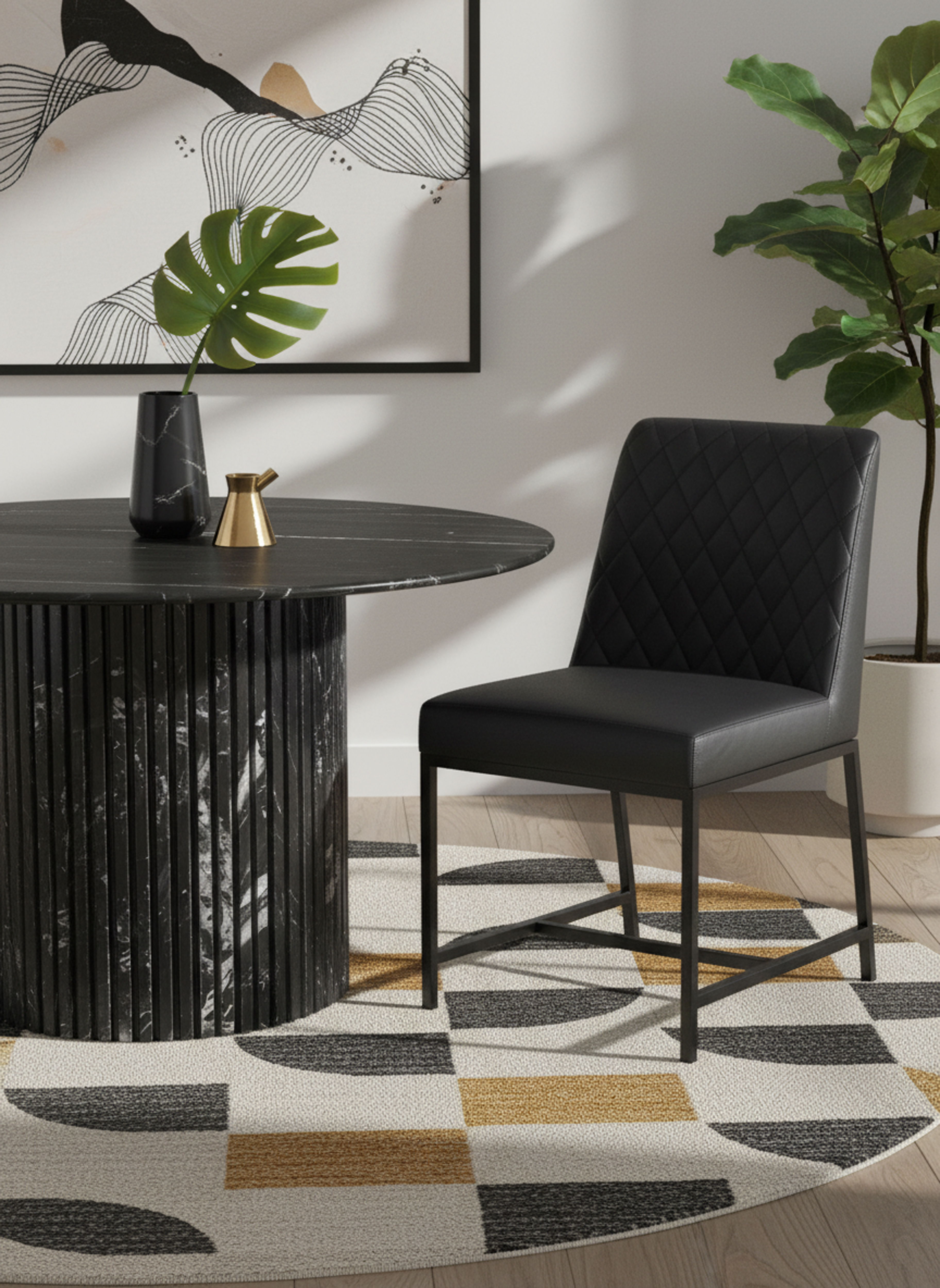 Genoa - Dining Table - Black