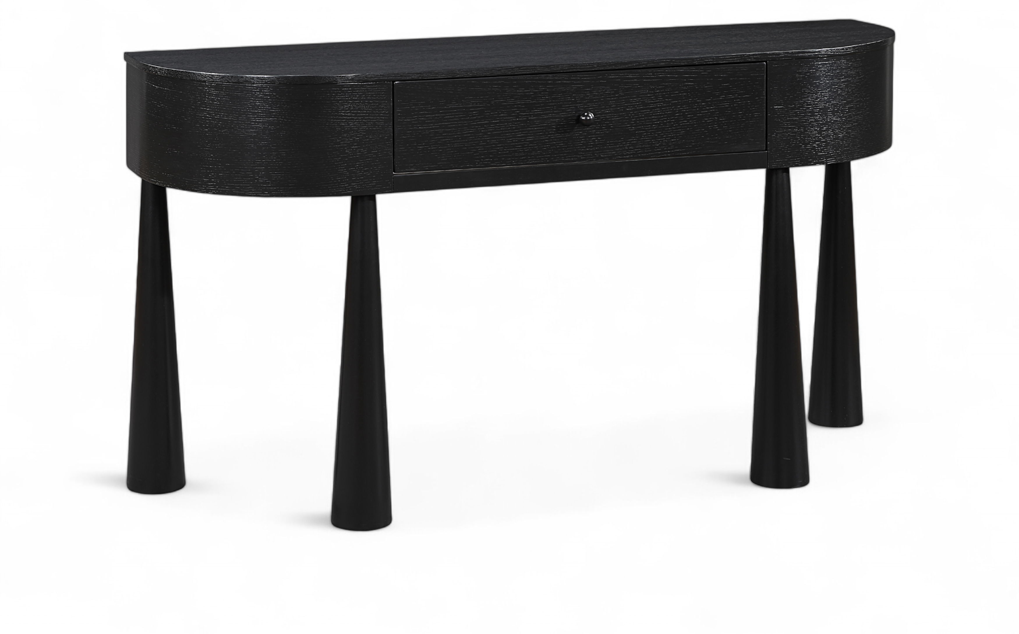 Oasis - Acacia Veneer And Solid Wood Console Table - Black