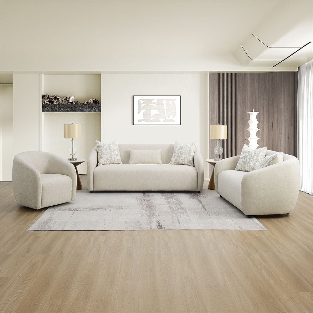 Etienne - Chair With Swivel - Beige Linen, beige, view 6