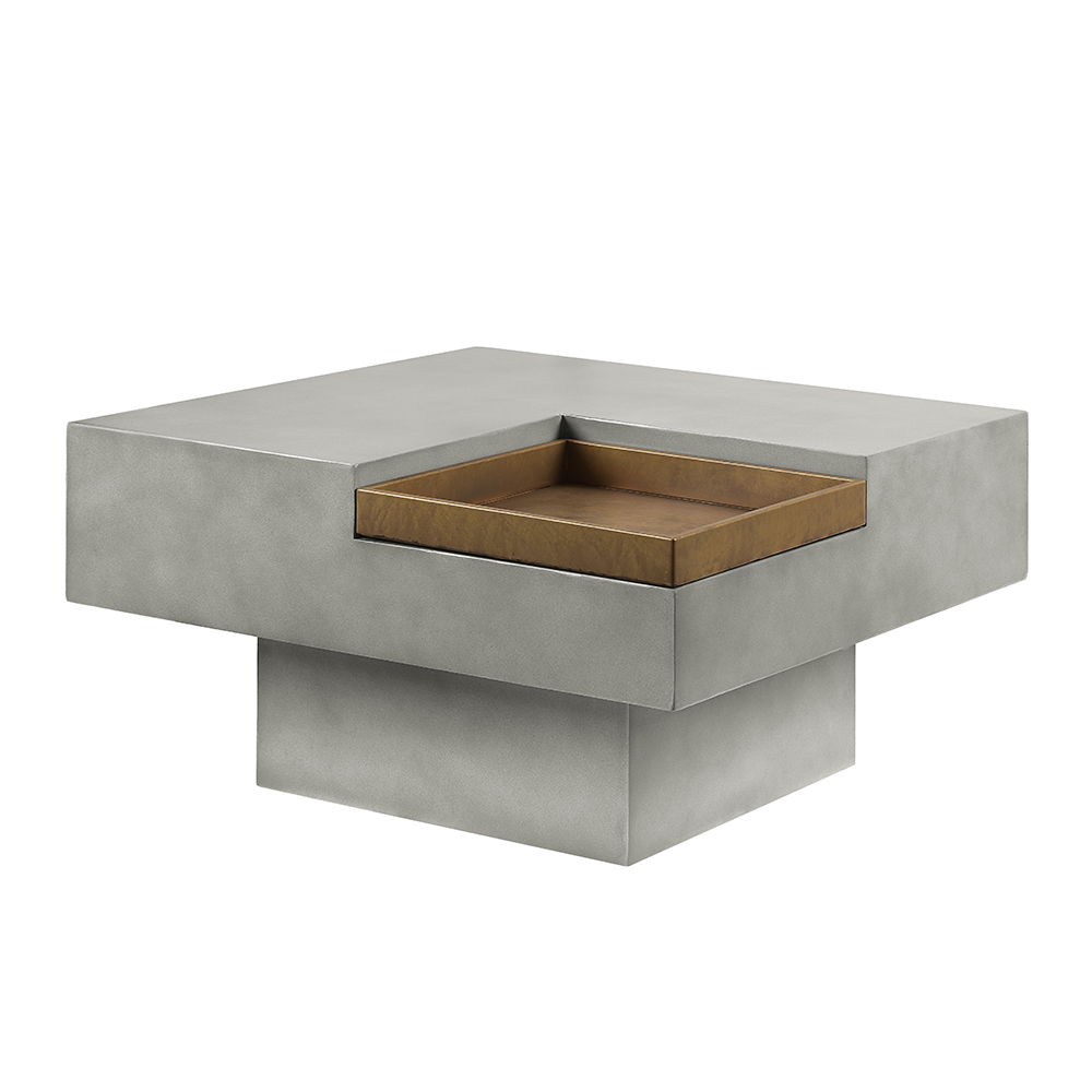 Kailano - Coffee Table - Weathered Gray, gray, view 2