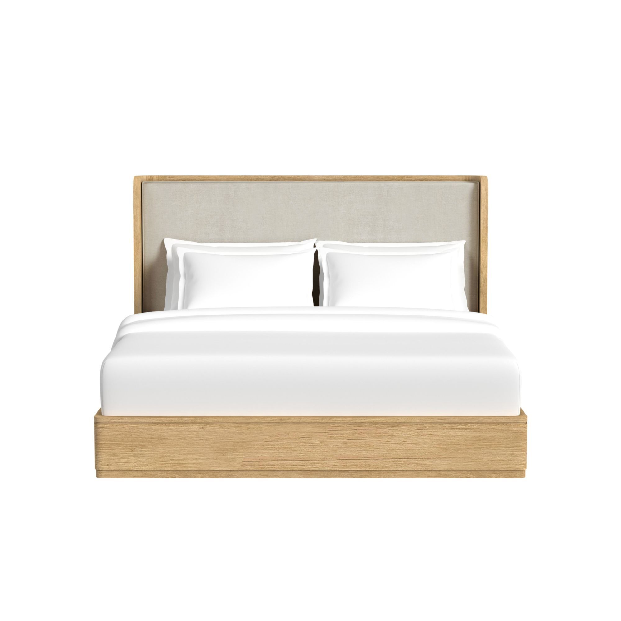 Rosalie - King Upholstered Bed - Natural