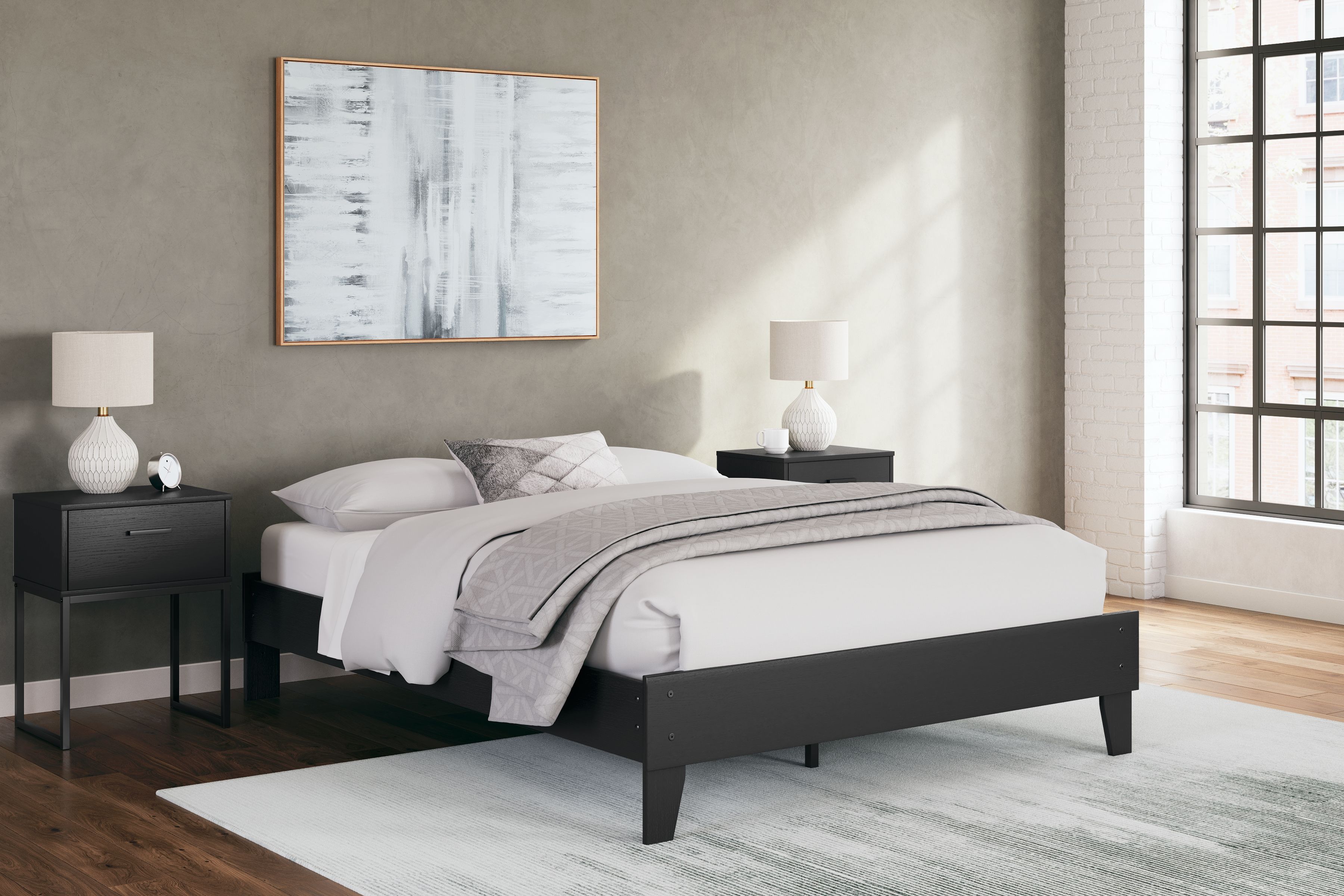 Socalle - Queen Platform Bed - Black