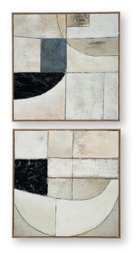 Ashley Furniture Bexlen - Wall Art Set (Set of 2) - Tan / Taupe / Black - Image 6