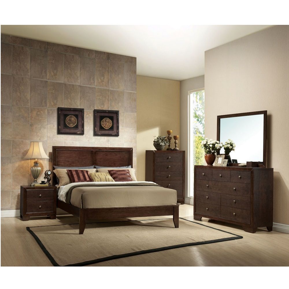 Madison - Queen Bed - Espresso, dark brown, view 5