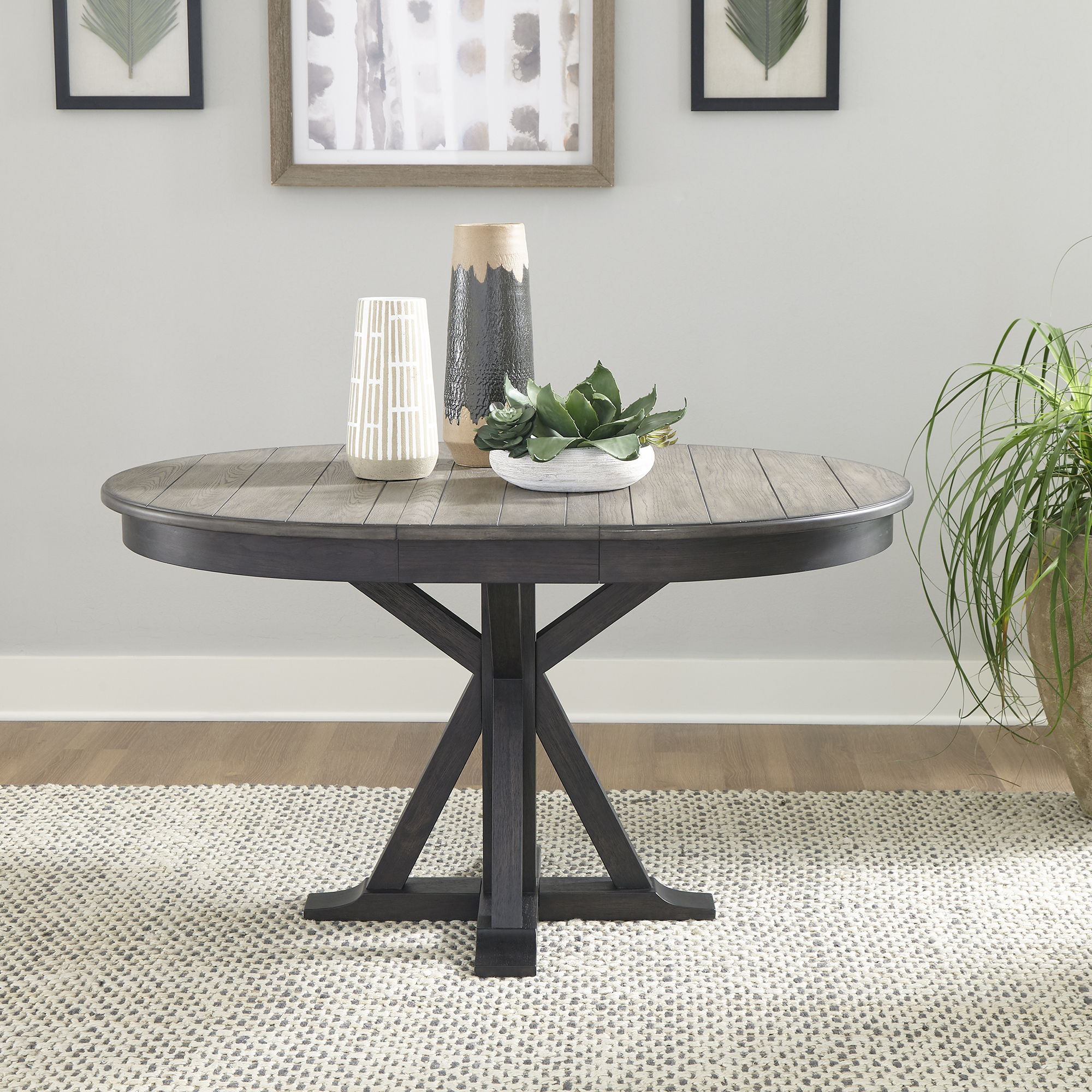 Liberty Furniture Allyson Park - Pedestal Table - Dark Brown