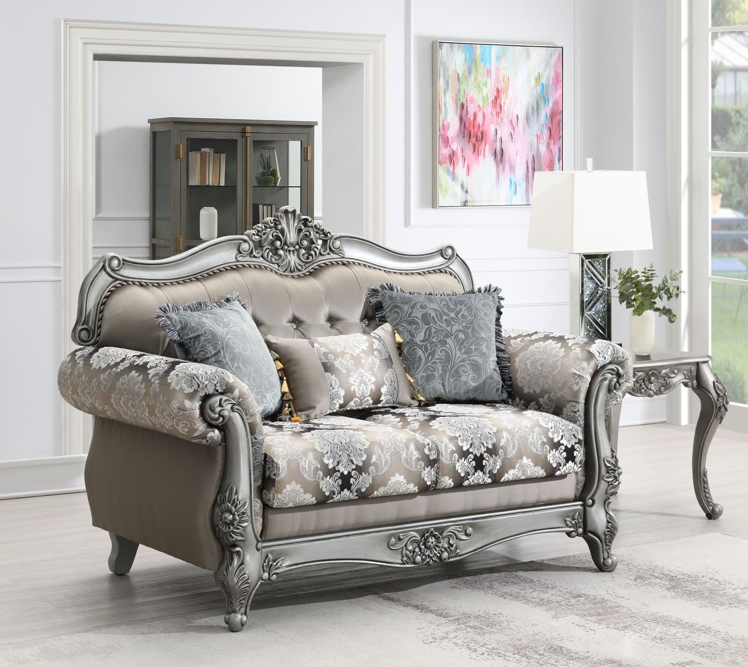 U203 - 3 Piece Living Room Set (Sofa, Loveseat, Chair) - Gray