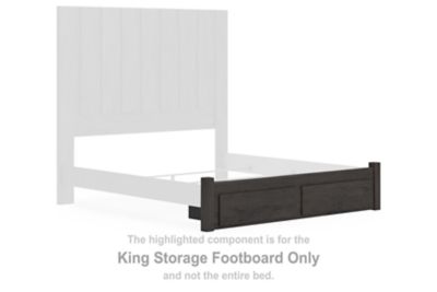 Fraluna – King Storage Footboard – Charcoal